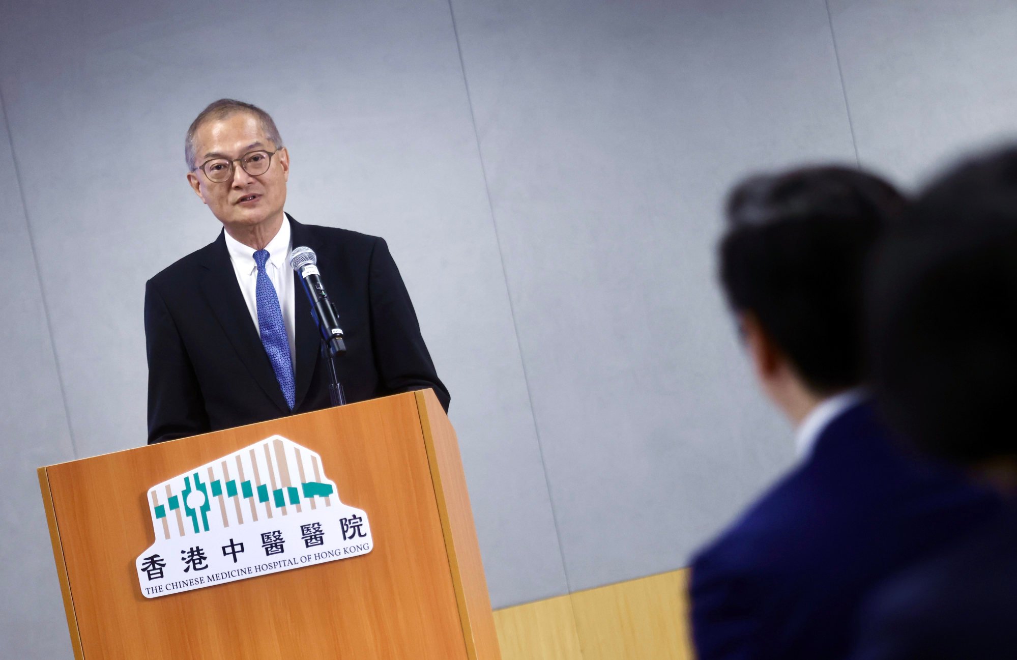 Secretary for Health Lo Chung-mau is seen at the signing ceremony. Photo: Jonathan Wong