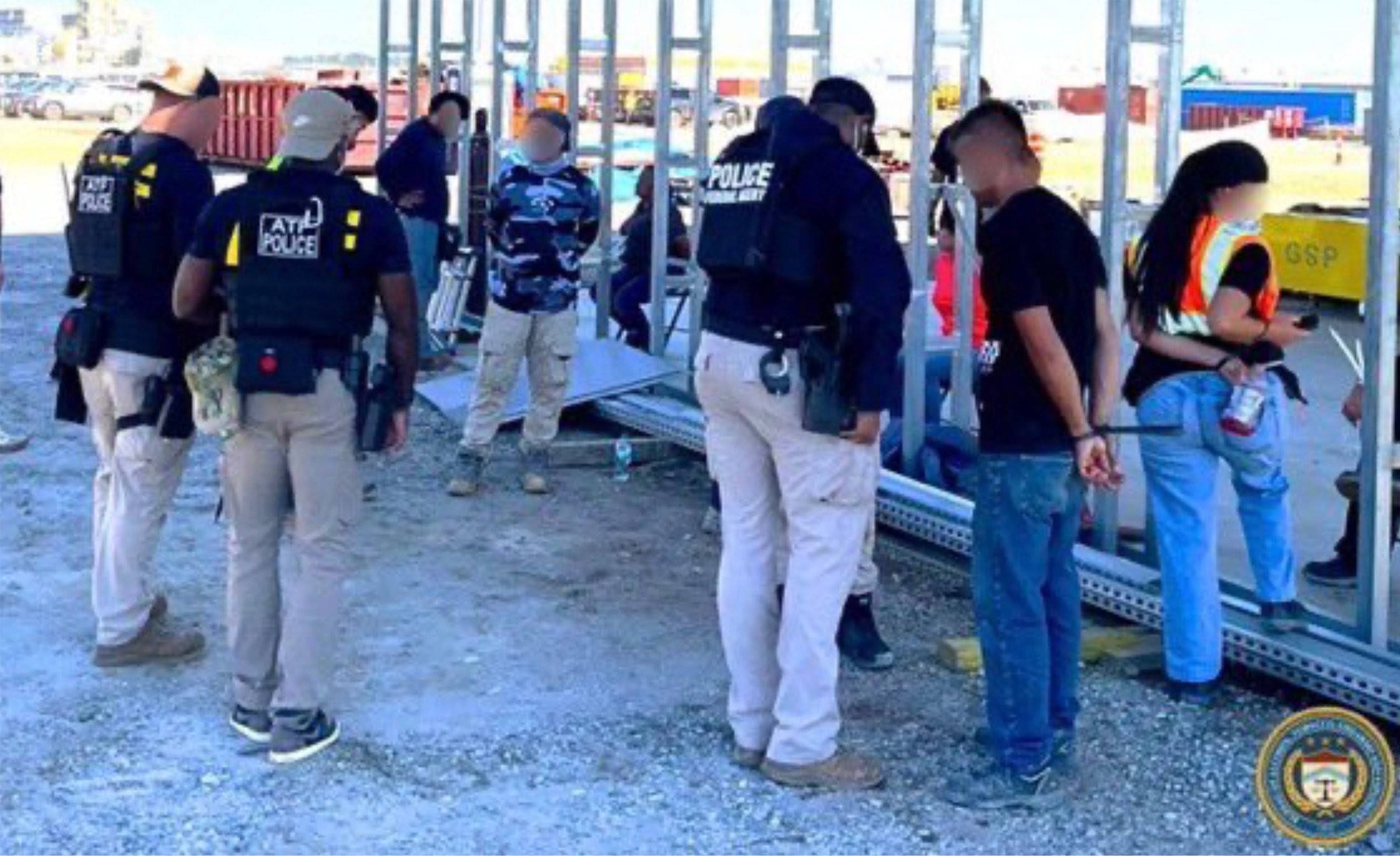 US immigration authorities arrested hundreds of South Koreans during a raid on a Hyundai manufacturing site in Ellabell, Georgia, on September 5. Photo: ATF Atlanta/ZUMA Press Wire/TNS