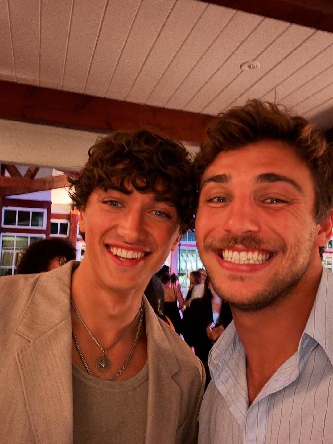 Tanner Zagarino with his The Summer I Turned Pretty co-star Gavin Casalegno. Photo: @tannerzagarino/Instagram