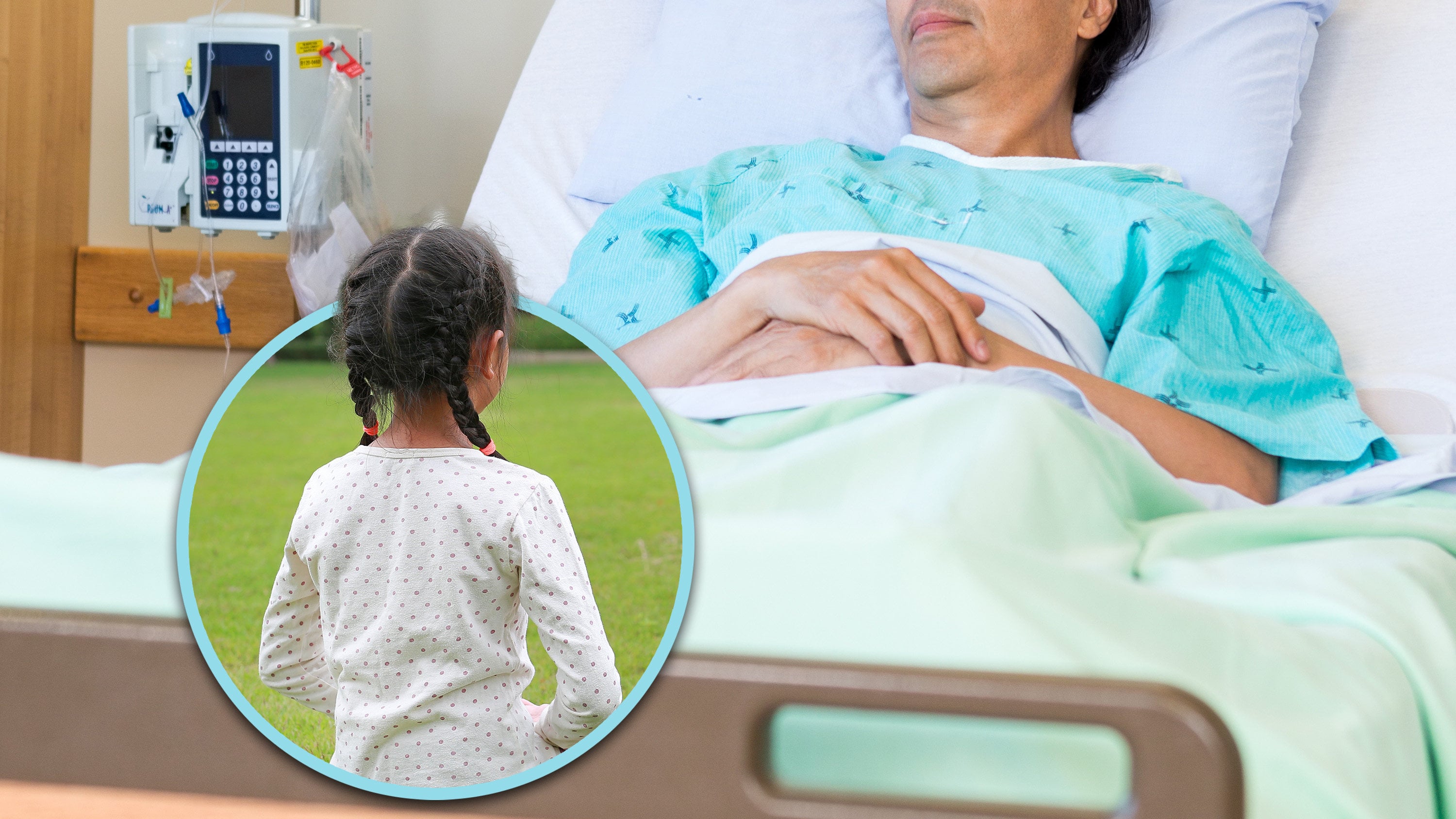 A Chinese man with terminal cancer has found out that his 10-year-old daughter is not his biological child, and wants his ex-wife to take over custody. Photo: SCMP composite/Shutterstock