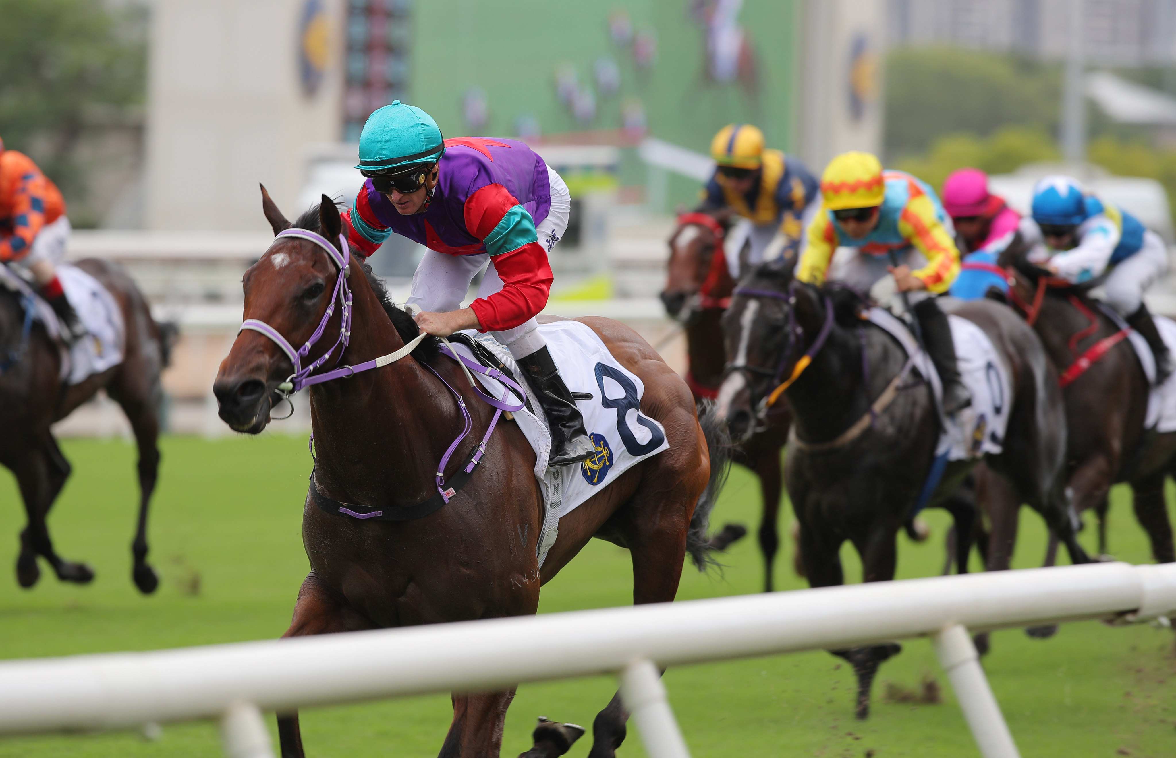 Lightness Of Music bolts in on debut for Zac Purton in June. Photos: Kenneth Chan