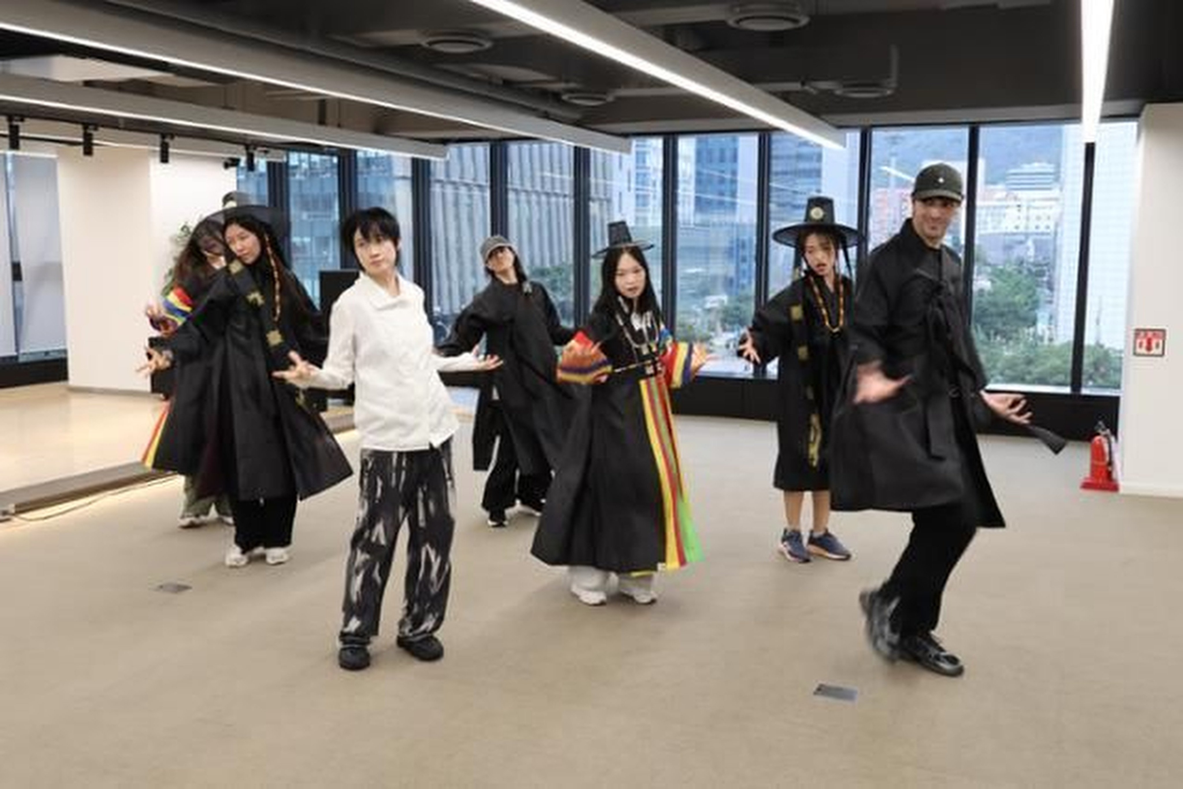 Tourists dance to a song by the Saja Boys from KPop Demon Hunters at a Seoul Tourism Organisation dance class. The film is inspiring tourists to dance, eat and explore filming spots in the city. Photo: courtesy of Seoul Tourism Organisation