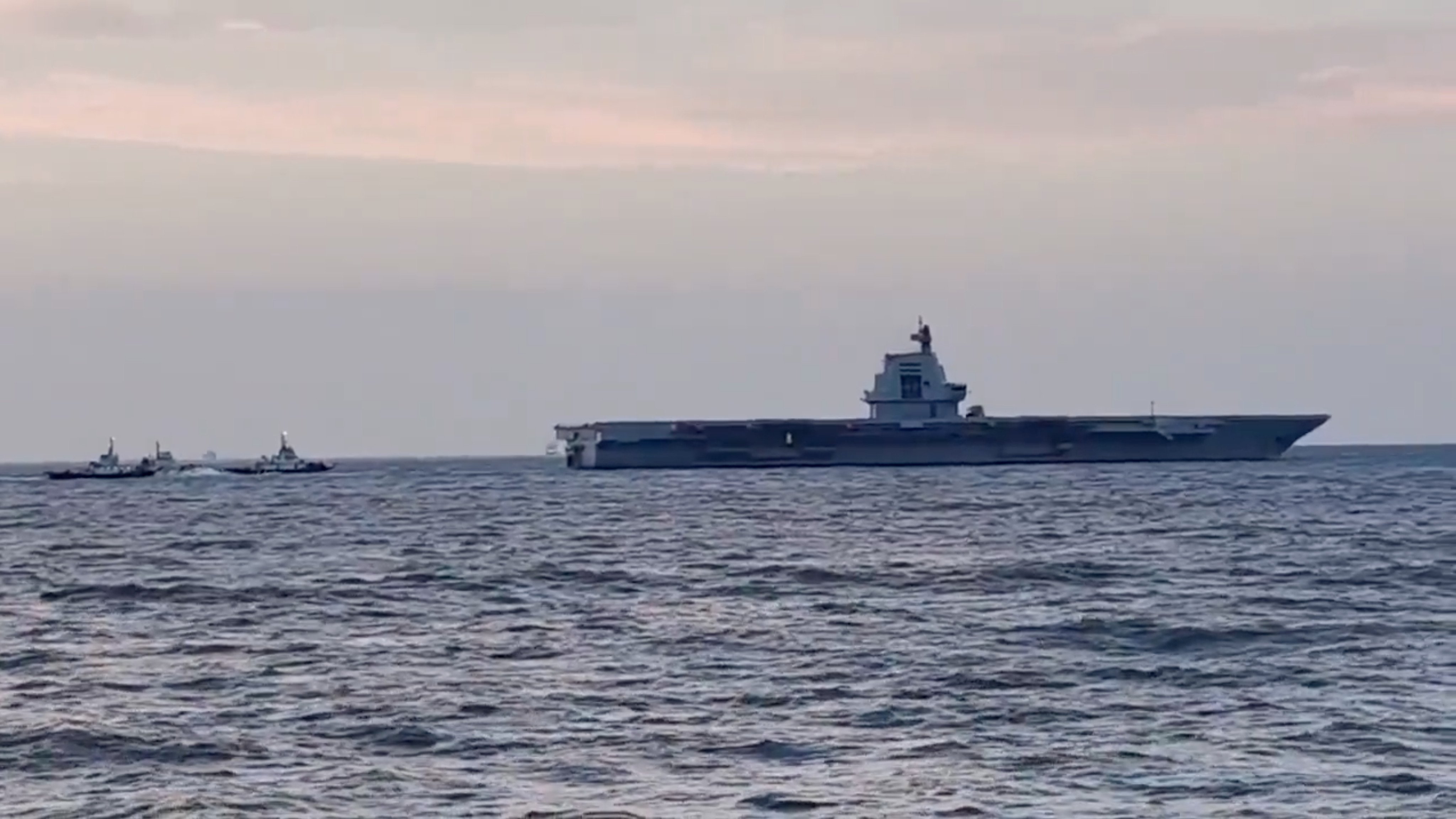 Some believe the Fujian may be sailing to Sanya, a key military port in south China. Photo: Handout