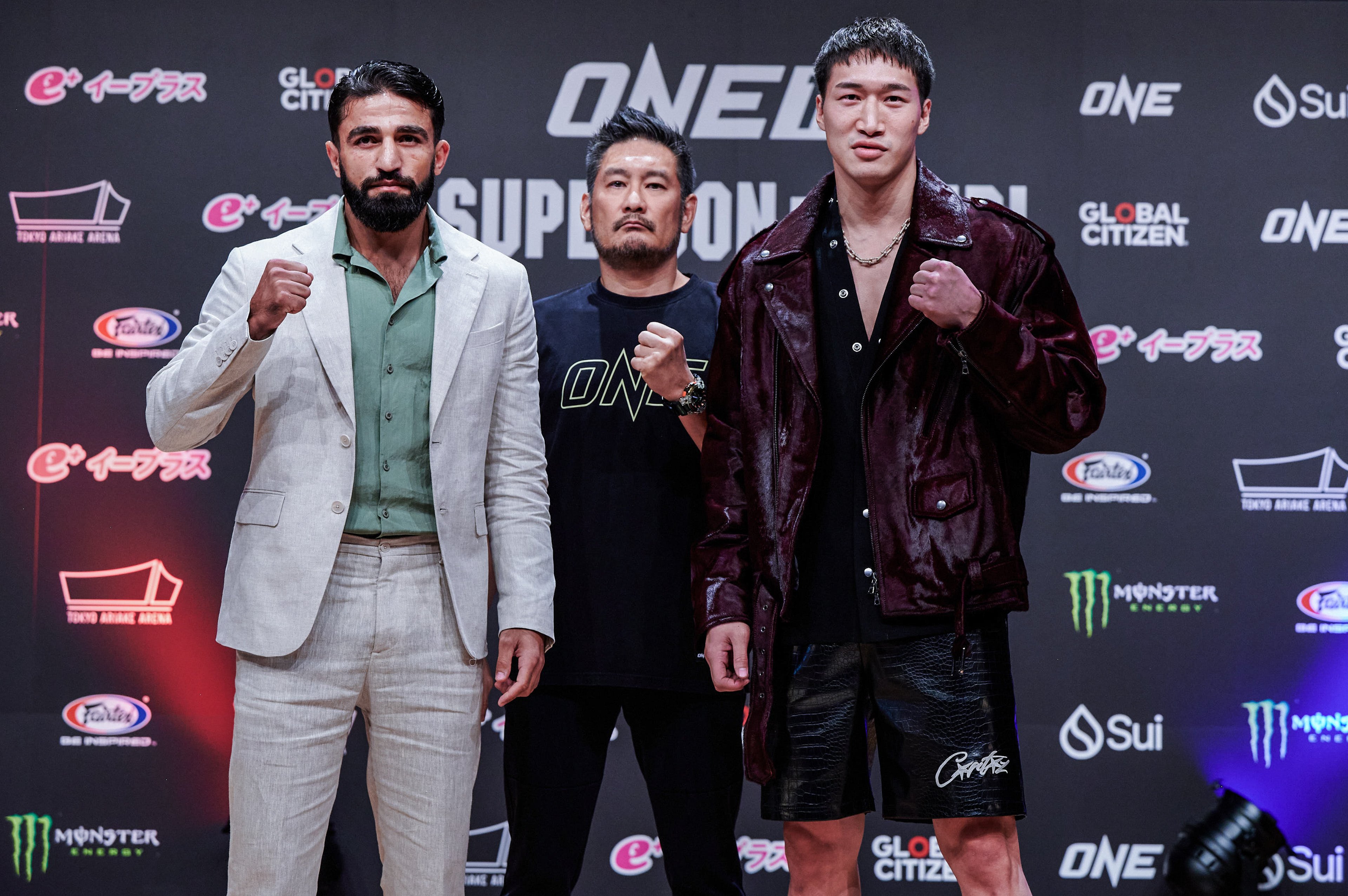 Marat Grigorian (left) will fight three-division K-1 champion Rukiya Anpo in a featherweight kickboxing clash at ONE 173 in Tokyo on November 16. Photo: ONE Championship