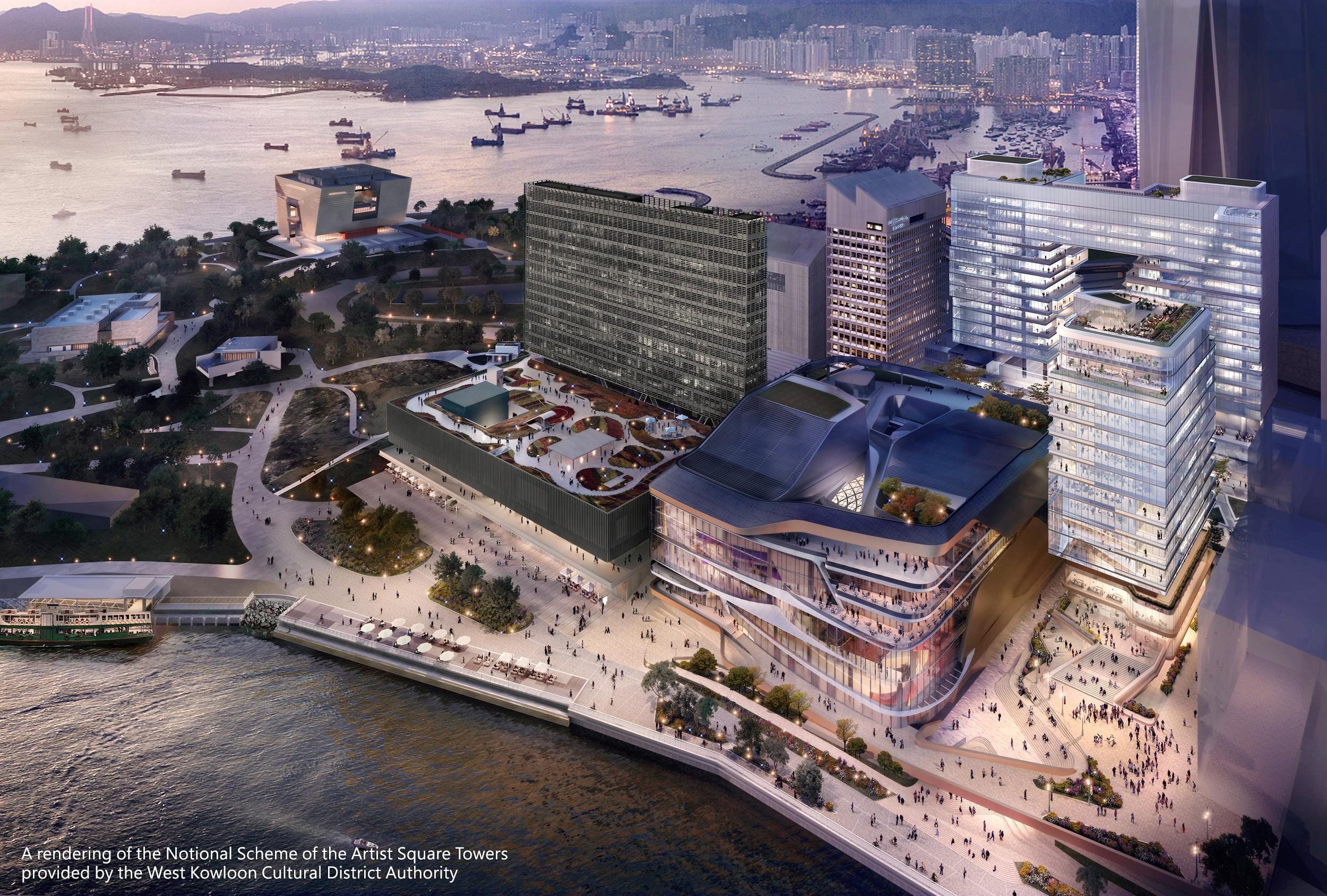 Hong Kong leader John Lee is expected to announce measures to turn the city into a global art trading hub, including designating art storage spaces at Airport City. Photo: Sun Hung Kai Properties