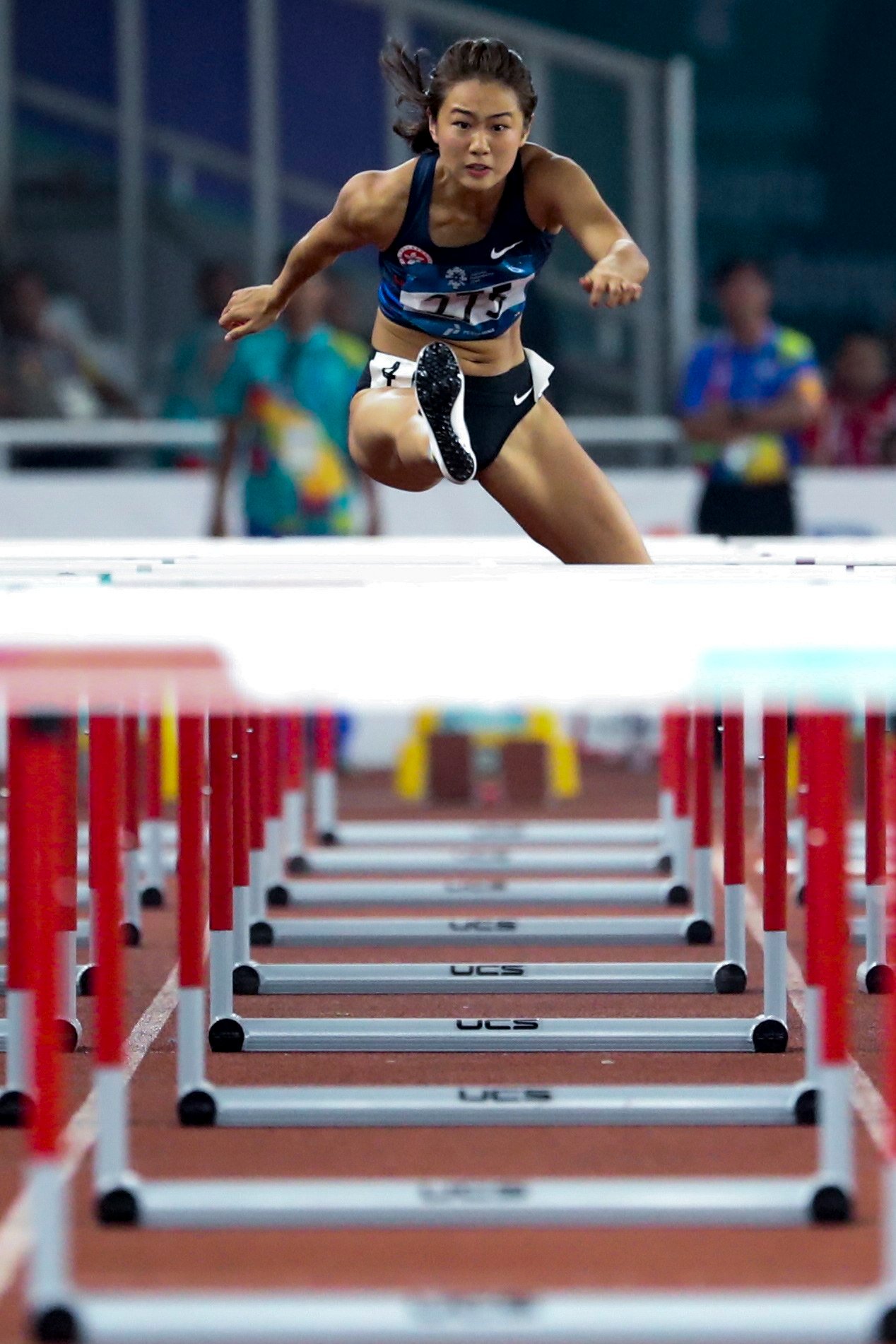 Vera Lui will race in the 100m hurdles at the world championships on Sunday but her eyes are on the National Games in November. Photo: EPA-EFE