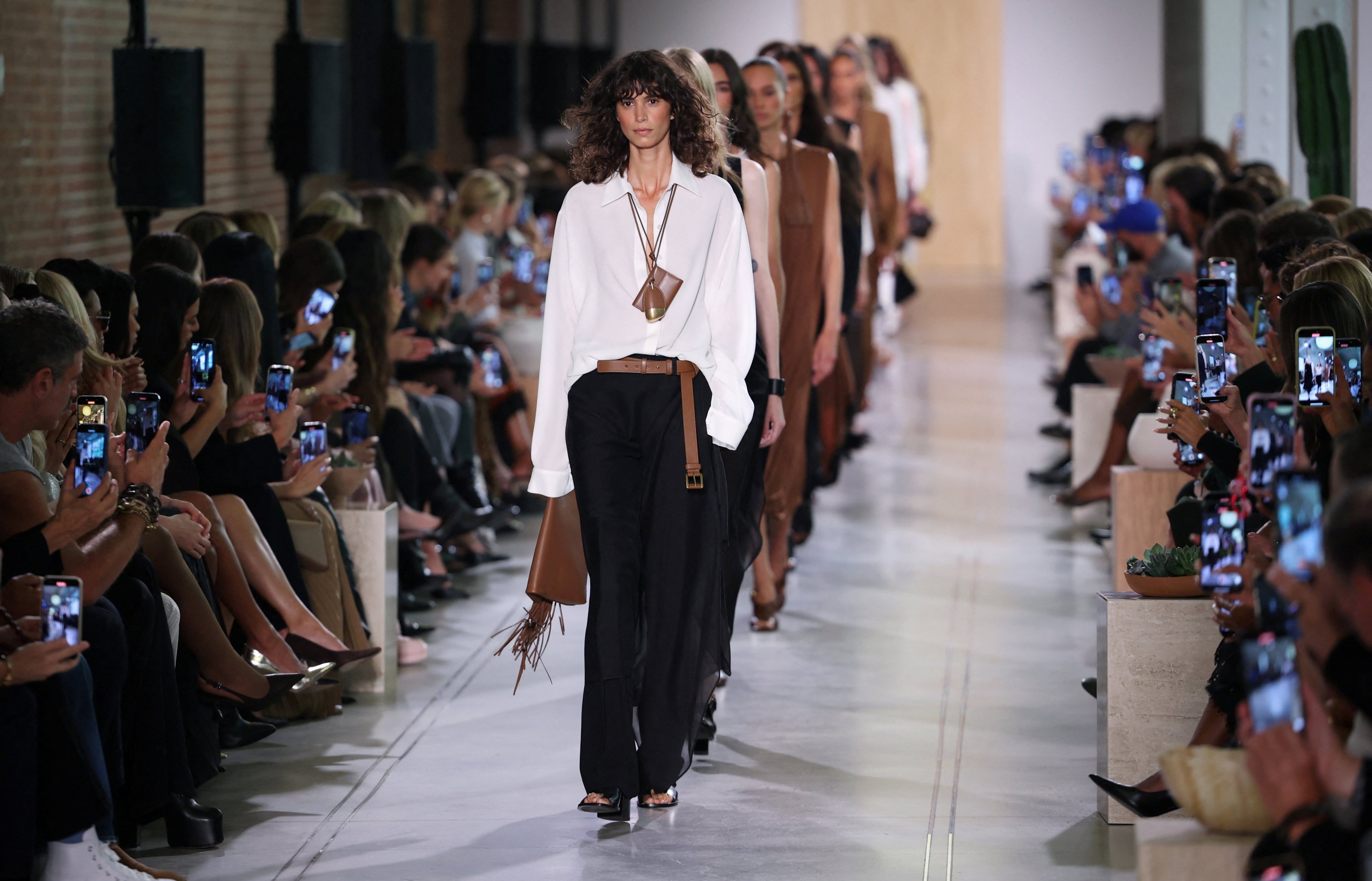 Polished uptown chic at the Michael Kors spring/summer 2026 show, which kicked off New York Fashion Week. Photo: Reuters