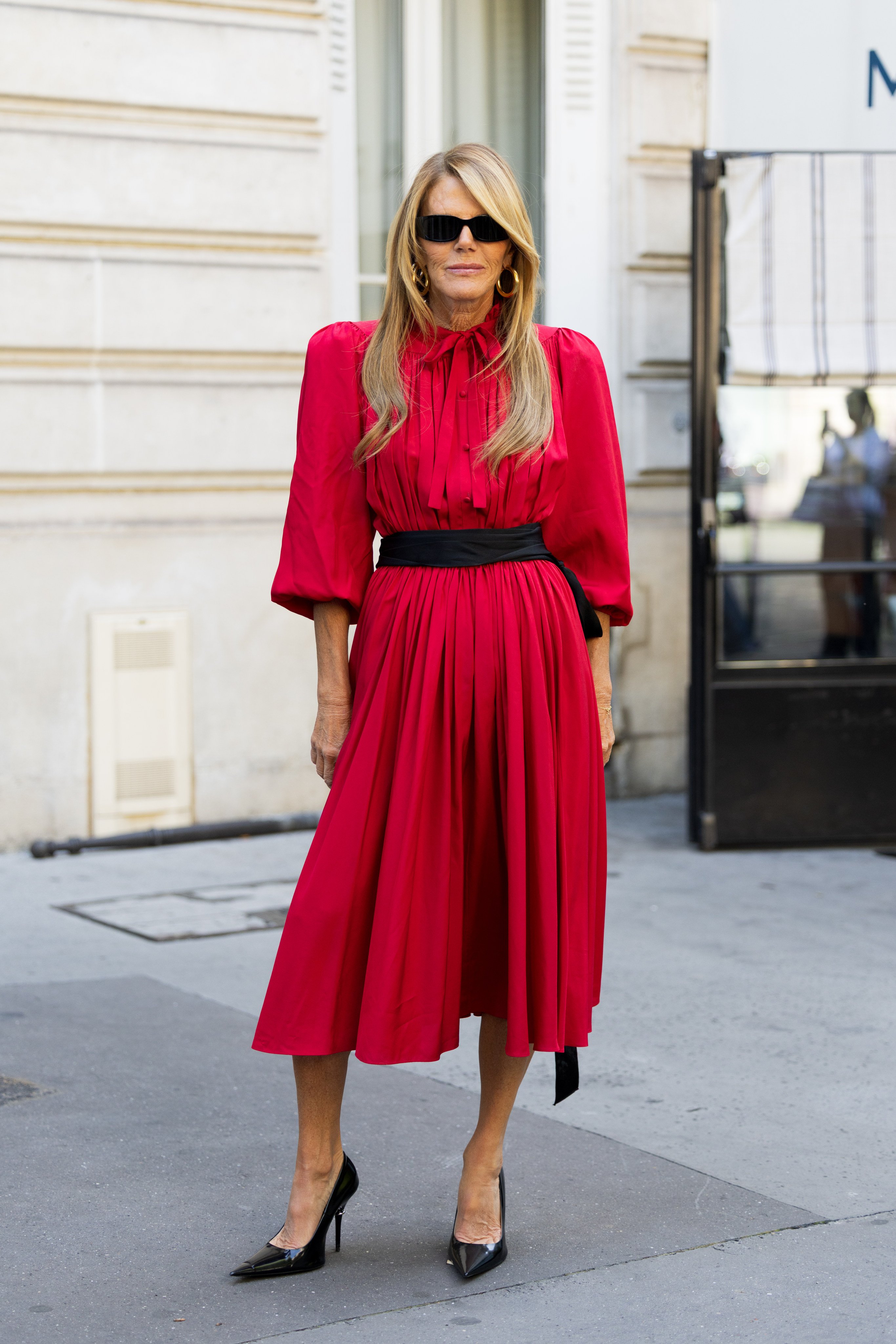 Fashion editor Anna Dello Russo at the Balenciaga haute couture show. Photo: Getty Images