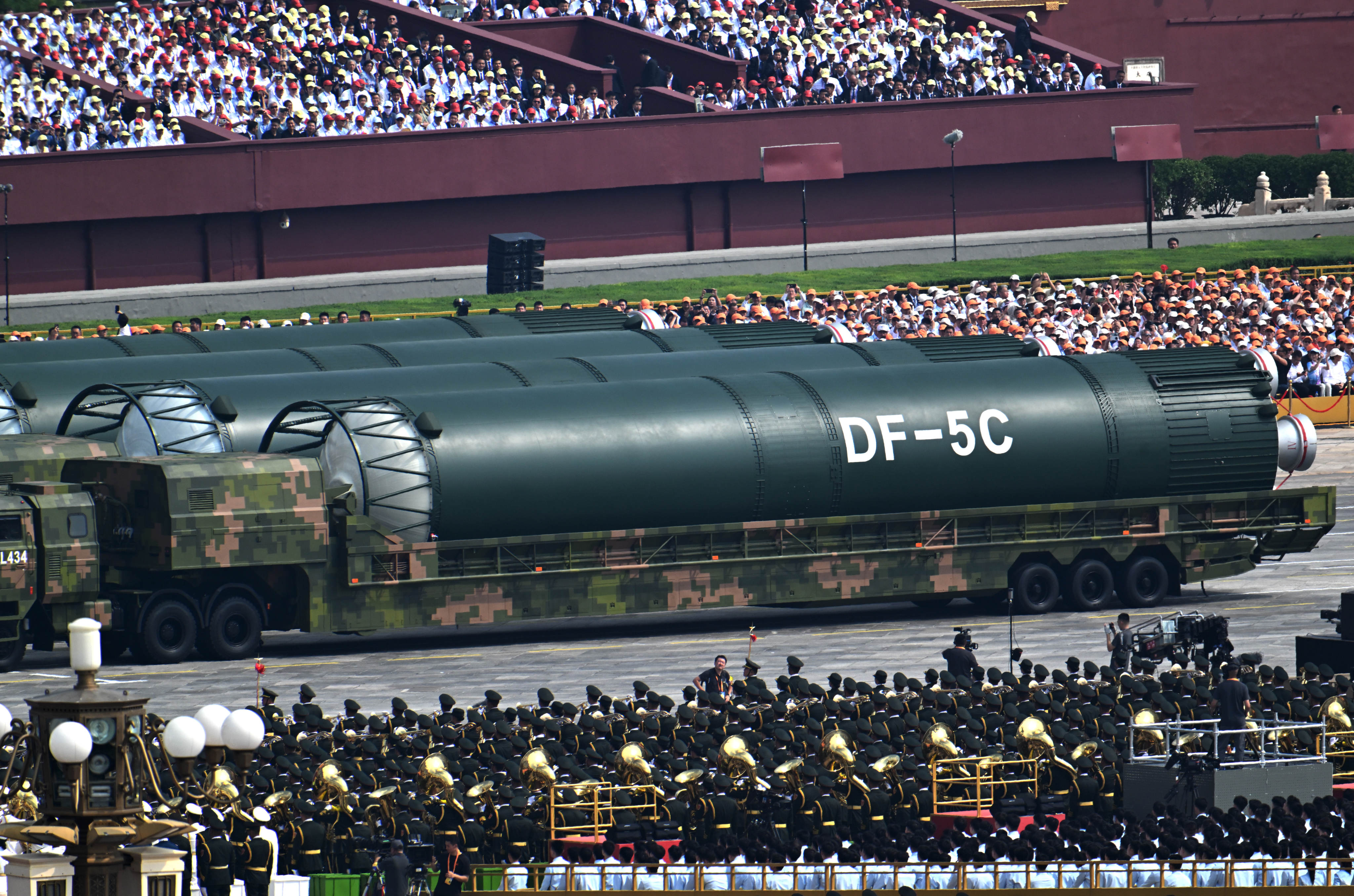 China’s new DF-5C liquid-fuel intercontinental strategic nuclear missile was unveiled at the Victory Day parade in Beijing on September 3. Photo: Xinhua