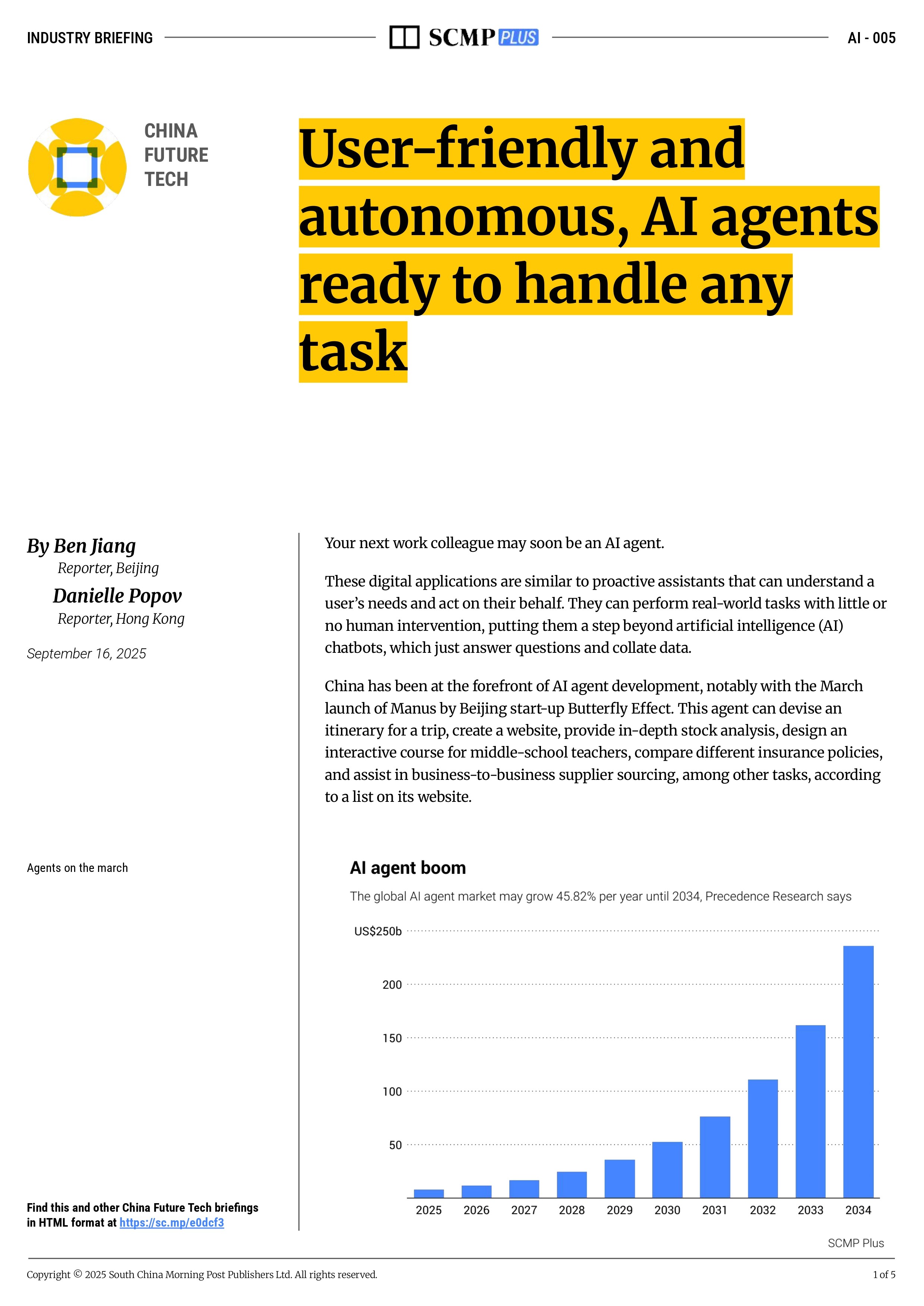 User-friendly and autonomous, AI agents ready to handle any task
