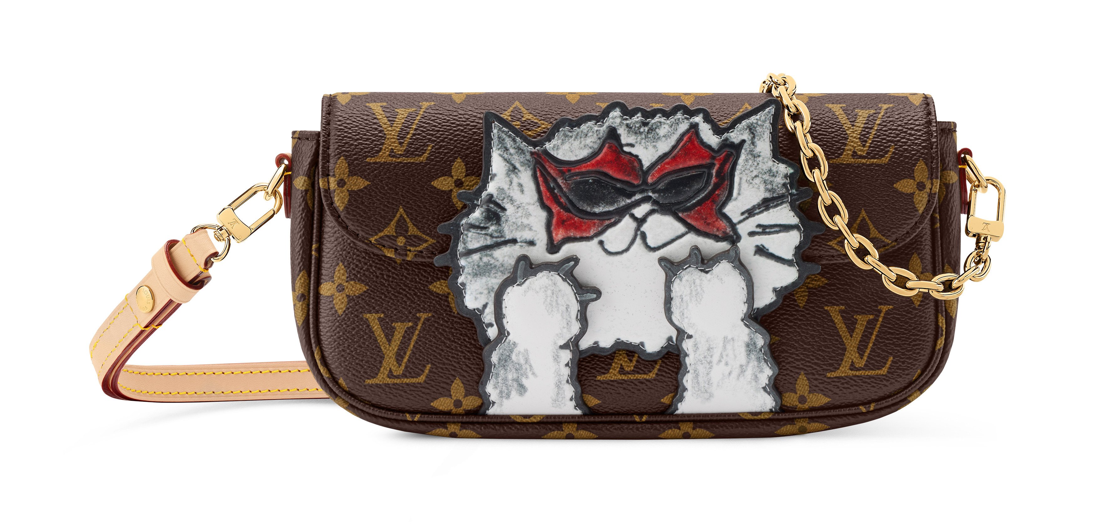 Artist Grace Coddington has brought her inimitable sense of style, and her famous love of felines, to a capsule “Travels with” collaboration with Louis Vuitton. Photo: Handout