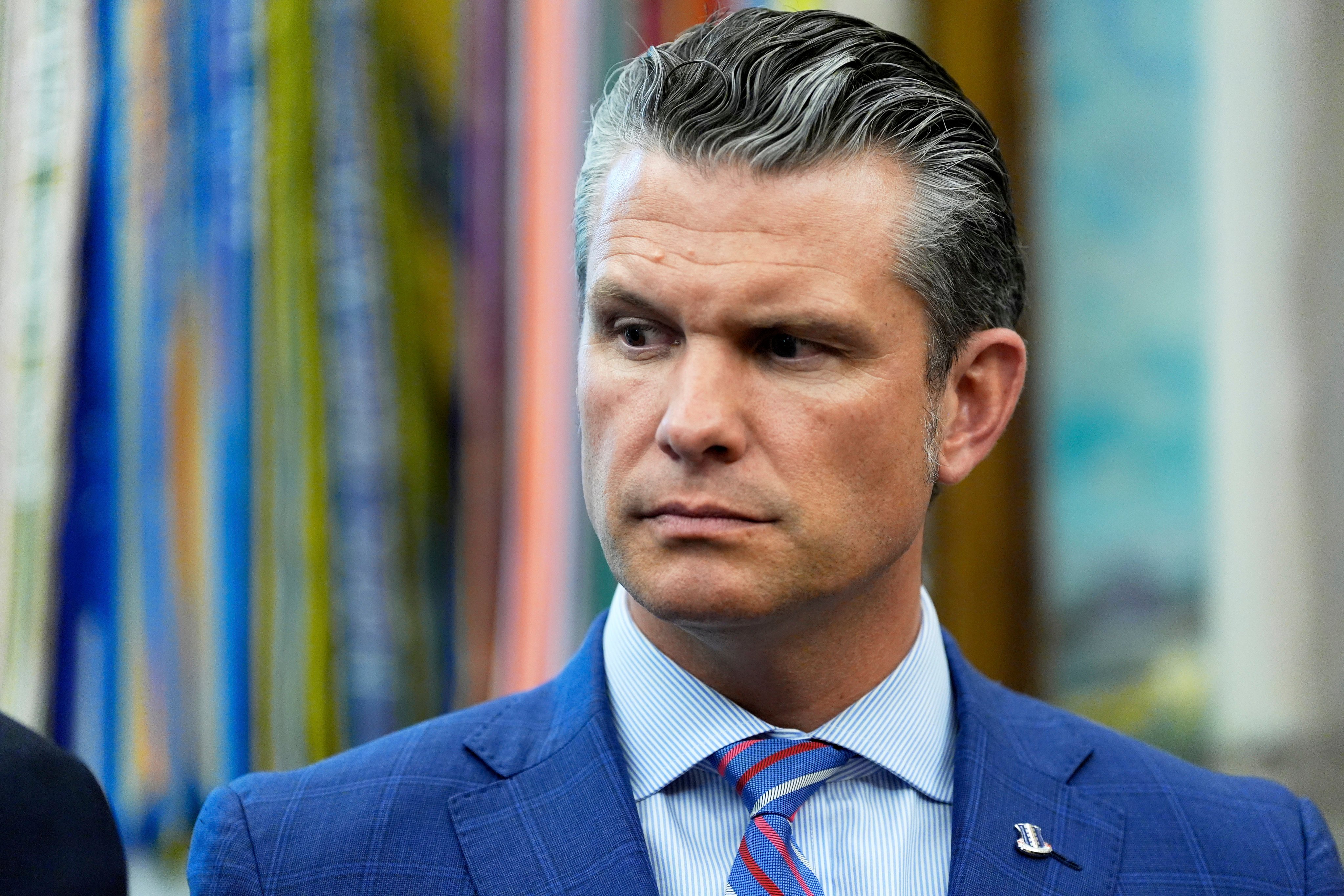 Pete Hegseth told his Chinese counterpart the US was not “pursuing regime change”, the Pentagon said. Photo: AP