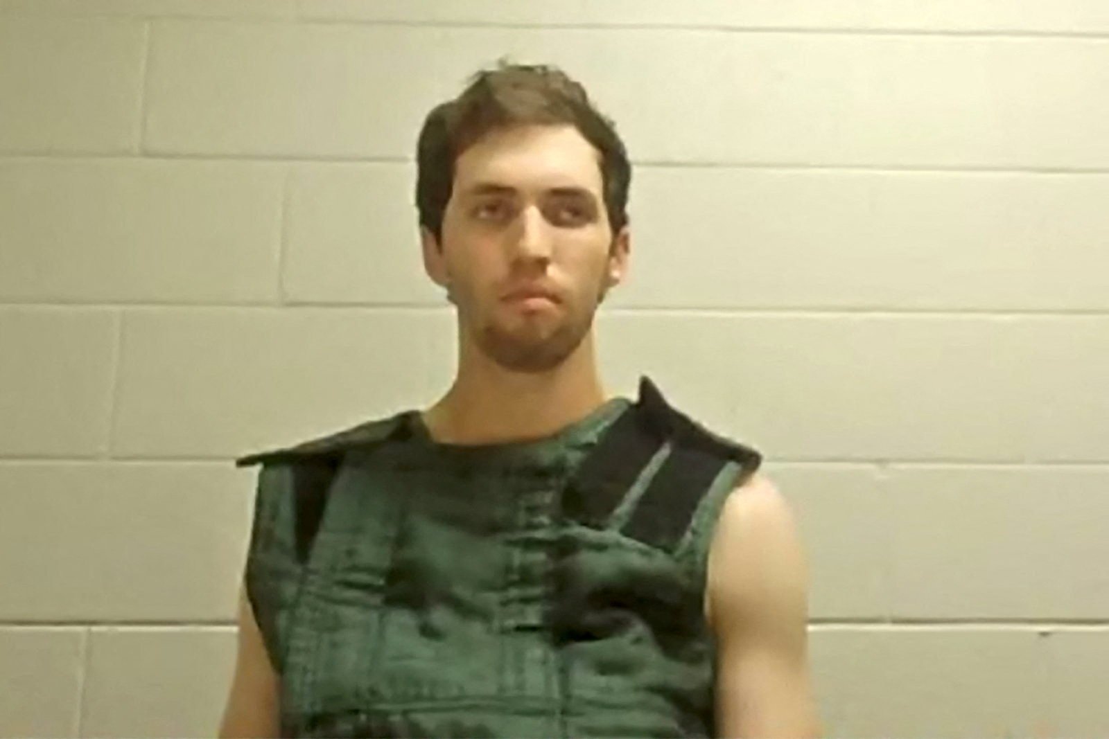 Tyler Robinson makes his first appearance at Utah County Justice Court in Provo via video link on Tuesday. Photo: Utah State Courts via Reuters