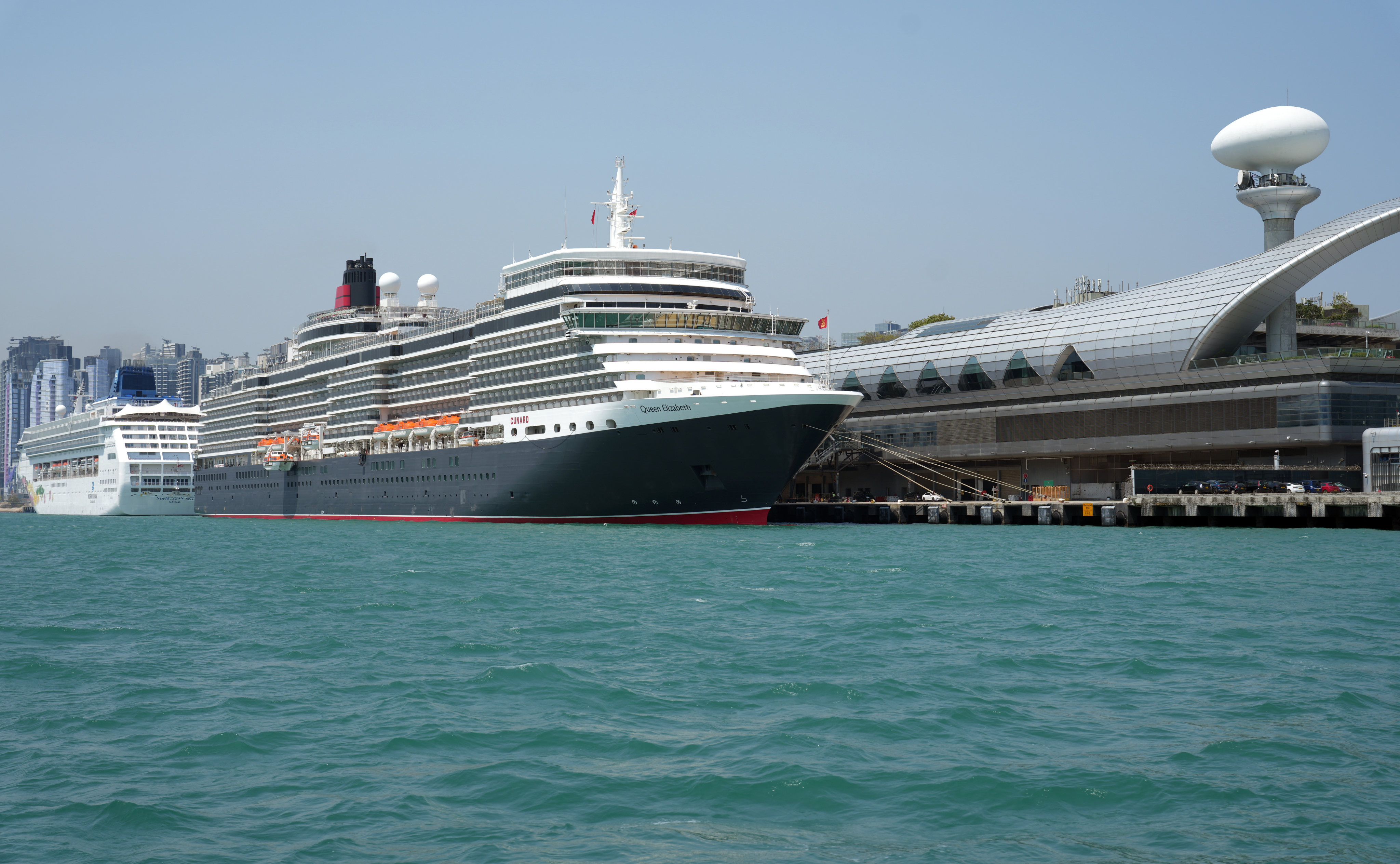 Cruise ships berth at Kai Tak Cruise Terminal on March 20. Photo: Sam Tsang