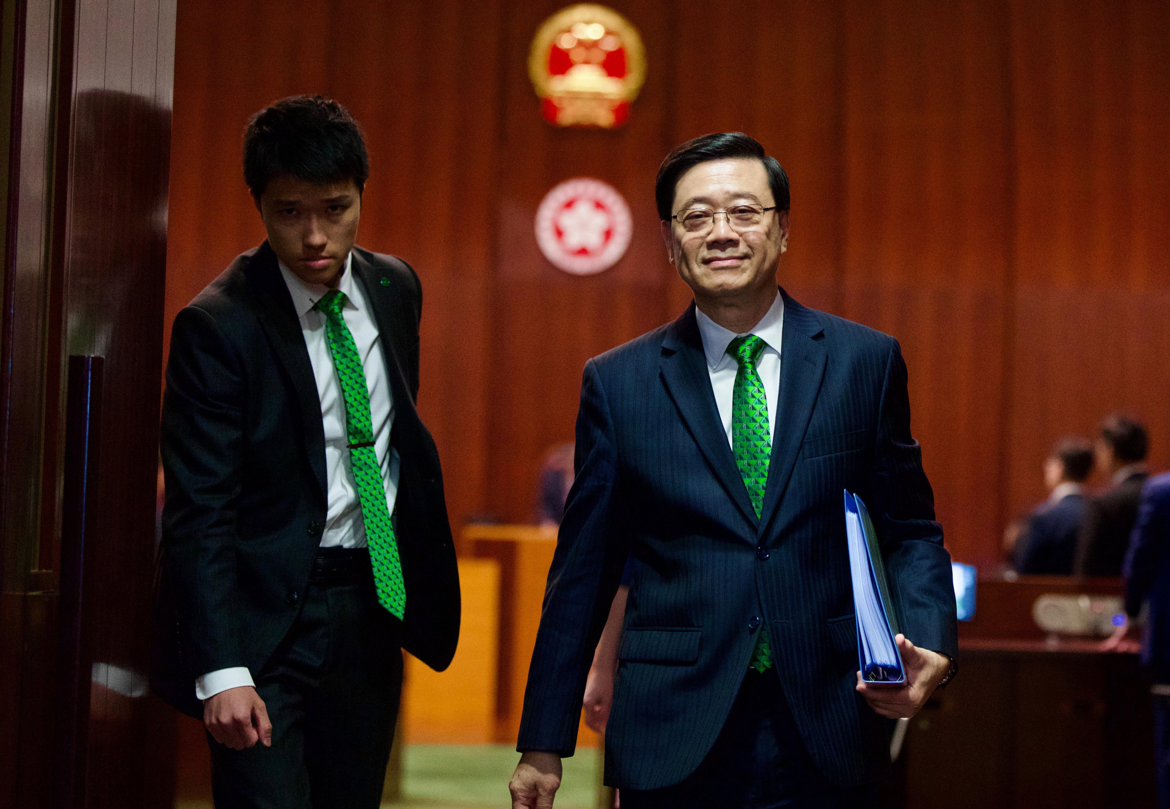 Chief Executive John Lee unveils his policy address on Wednesday. Photo: Sam Tsang