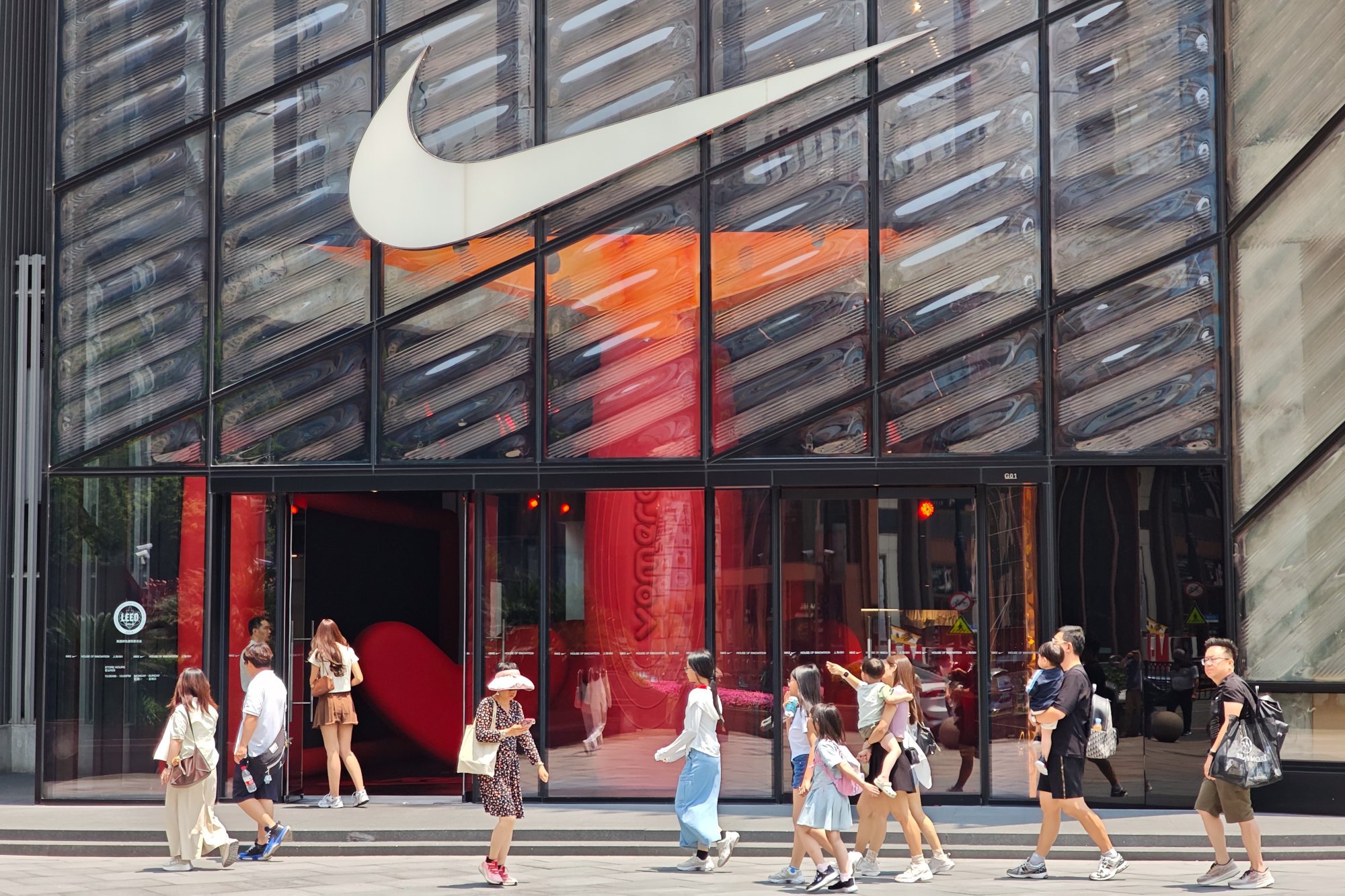 In their reply to Liu, the sportswear giant described the floral logo as “well sewn”. Photo: Getty Images