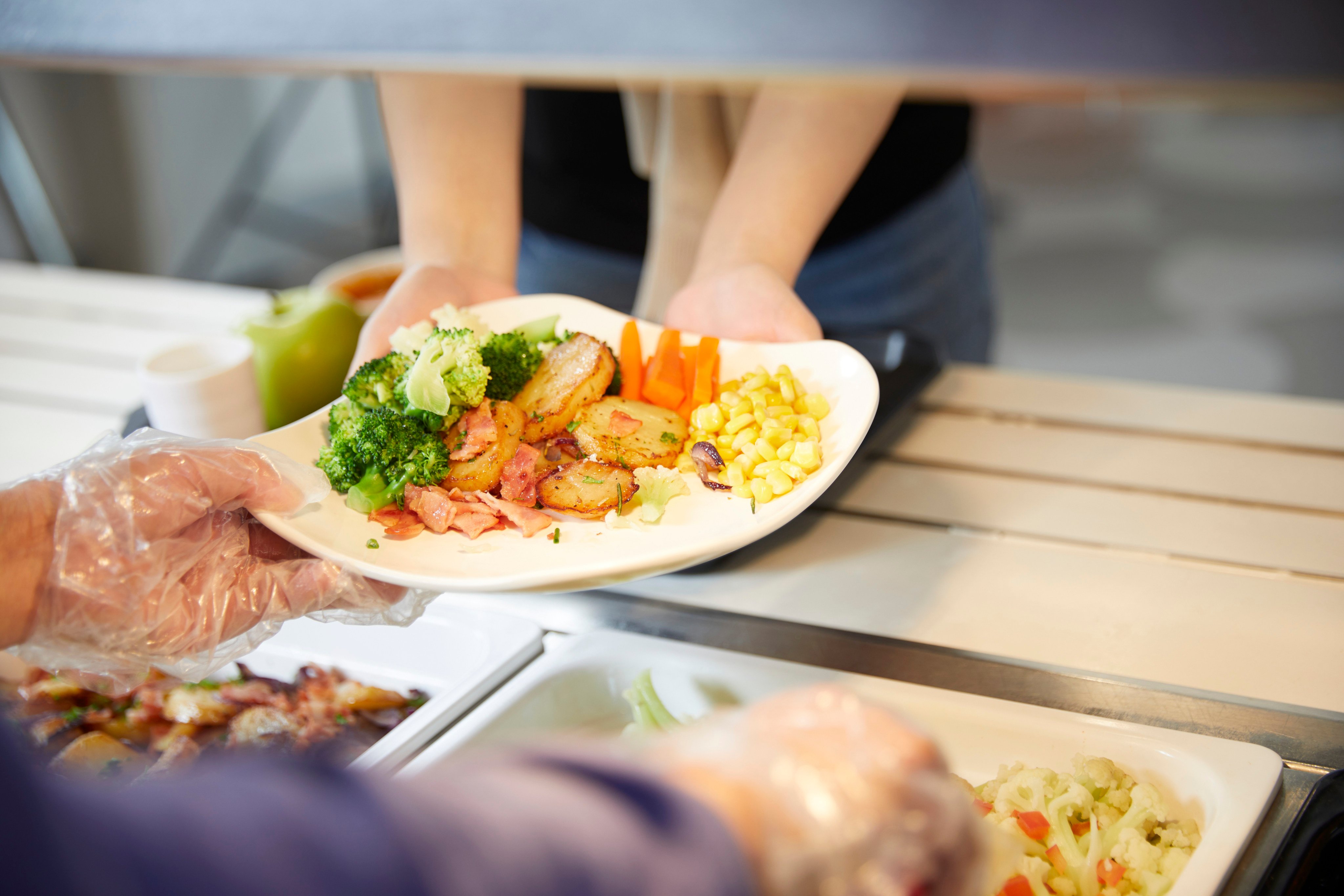 Ensuring students have a balanced meal is important. Photo: Sodexo