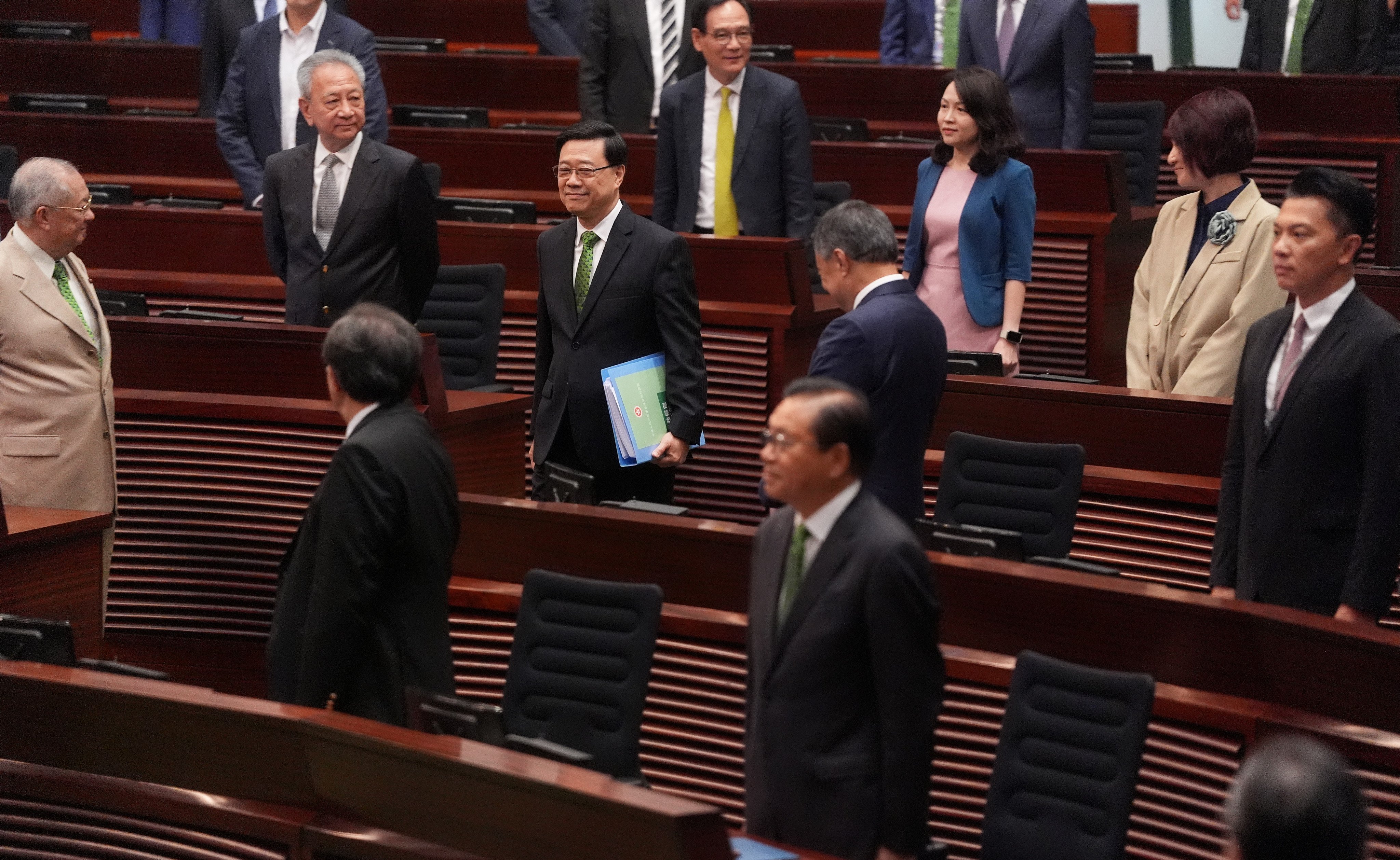 Hong Kong leader John Lee has said the latest blueprint serves as a road map for the city to achieve a vibrant economy. Photo: Elson Li