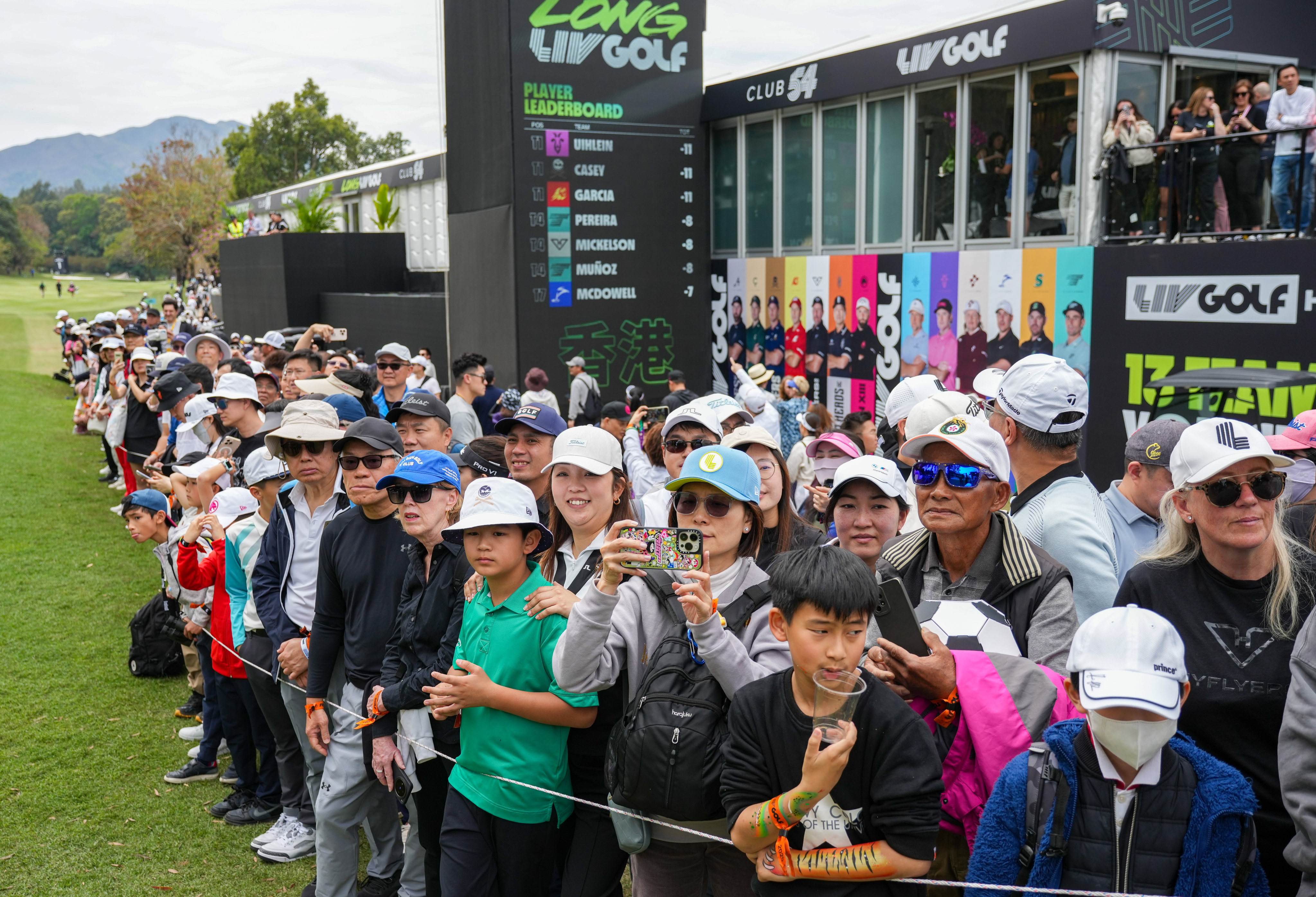 Spectators watch the final day of LIV Golf Hong Kong in March this year. Photo: Eugene Lee