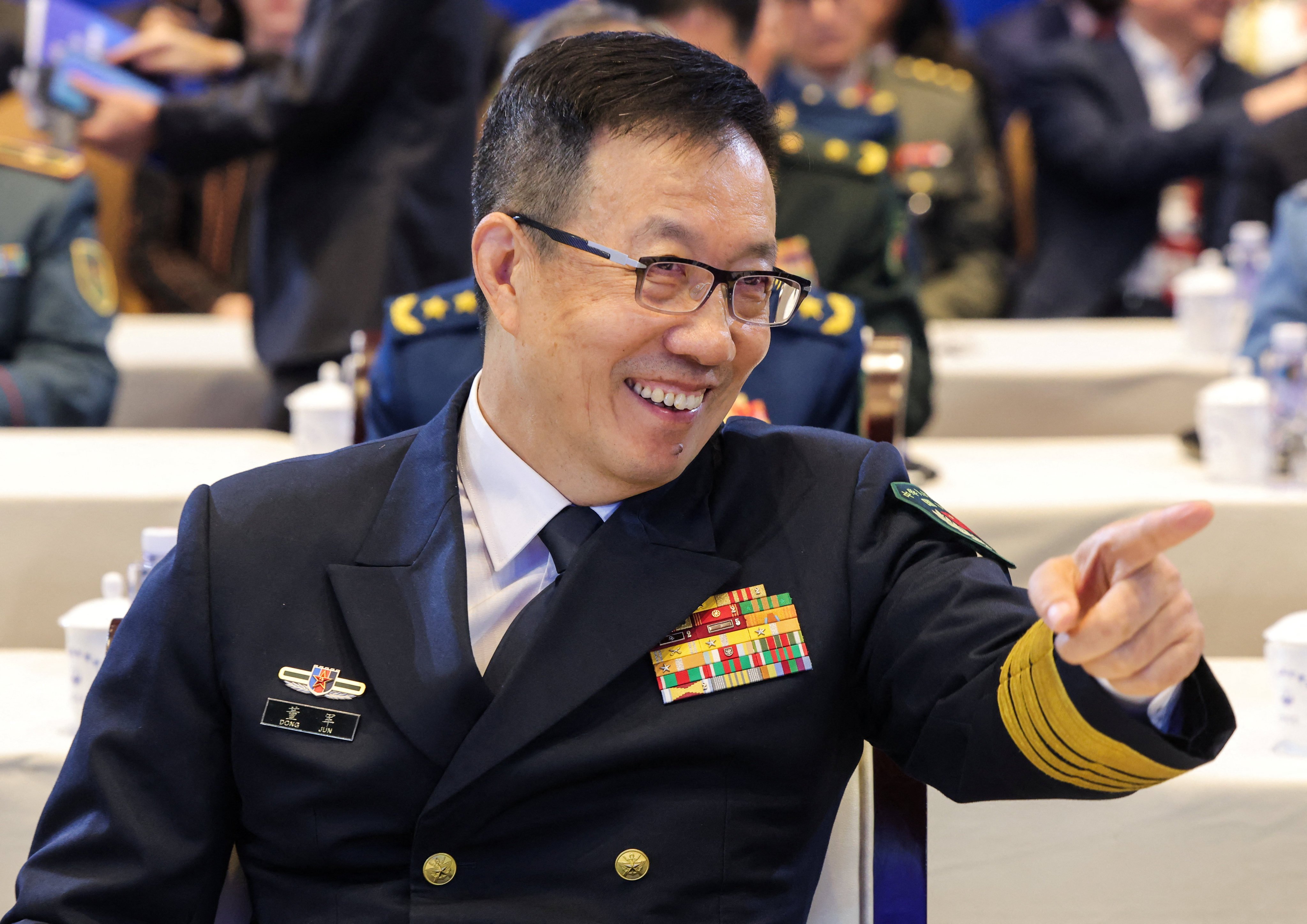 Calls by Chinese Defence Minister Dong Jun to resist hegemonism and protectionism appeared to resonate with defence chiefs from Southeast Asia, as they took turns criticising unilateral actions, including US tariffs. Photo: Reuters