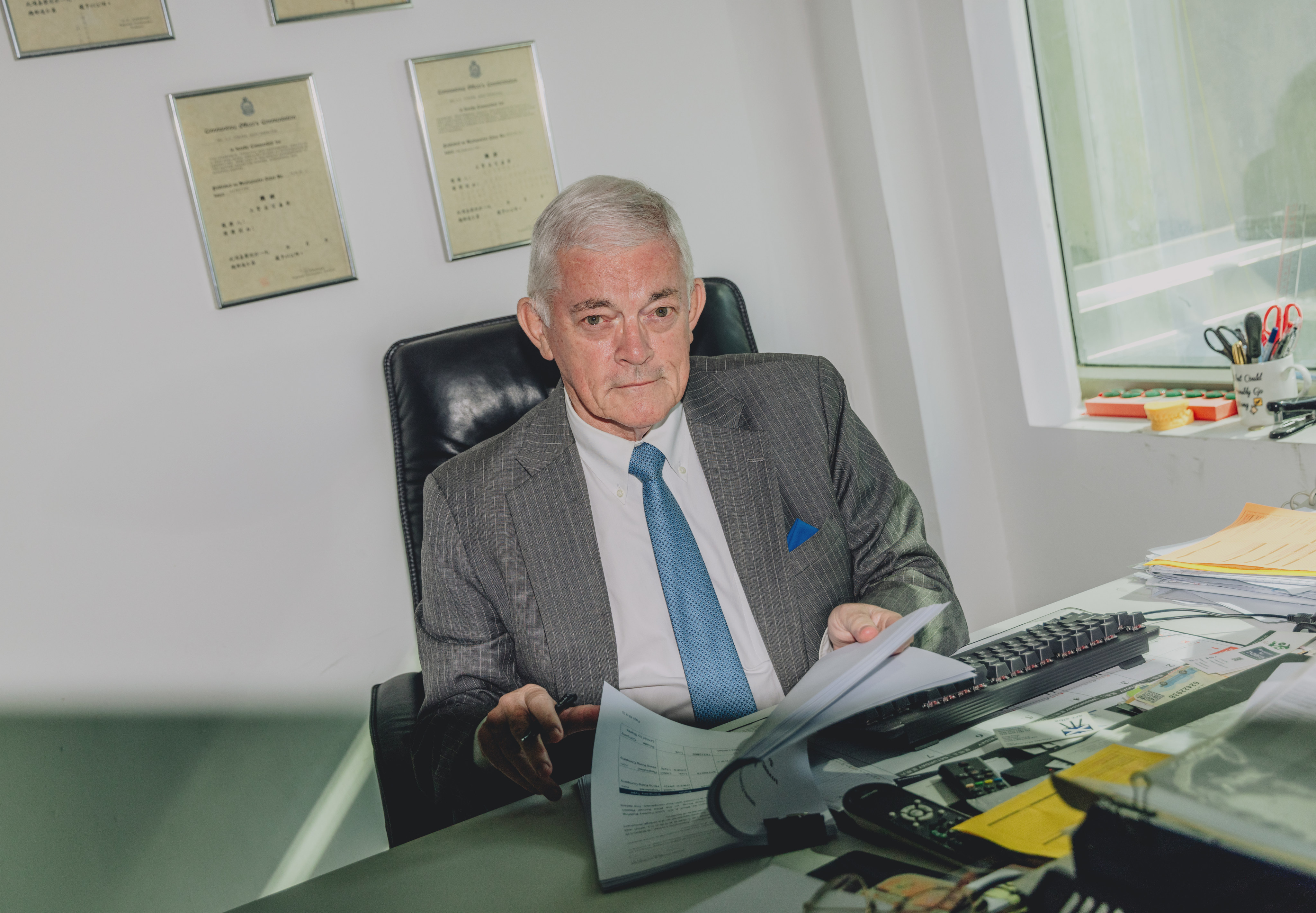 Liverpudlian Steve Vickers, founder and CEO of Steve Vickers & Associates, has spent his life fighting crime in Hong Kong. Photo: Jocelyn Tam