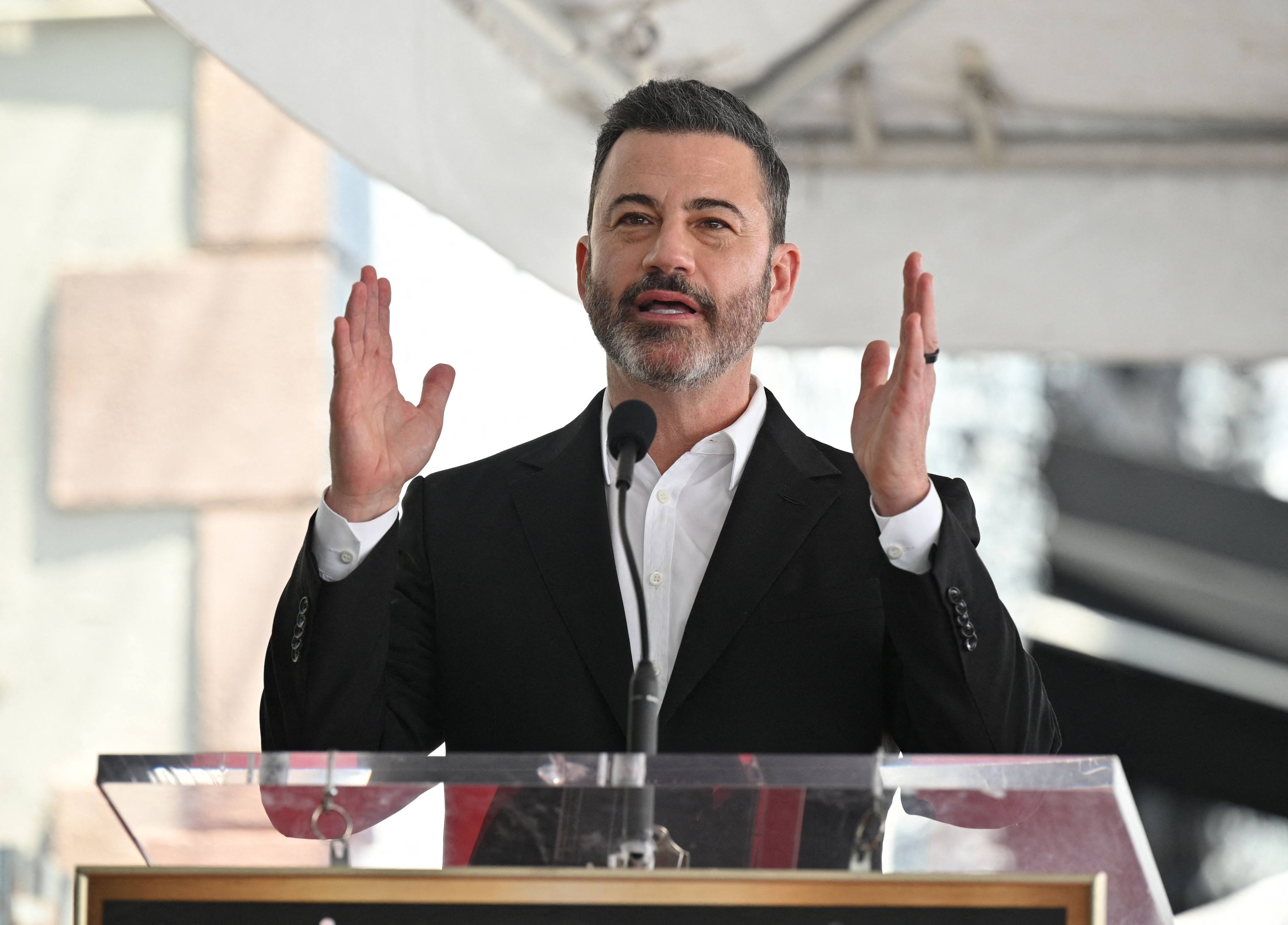 Jimmy Kimmel’s late-night television show has been suspended by ABC after the host’s comments on the death of Charlie Kirk. Photo: AFP