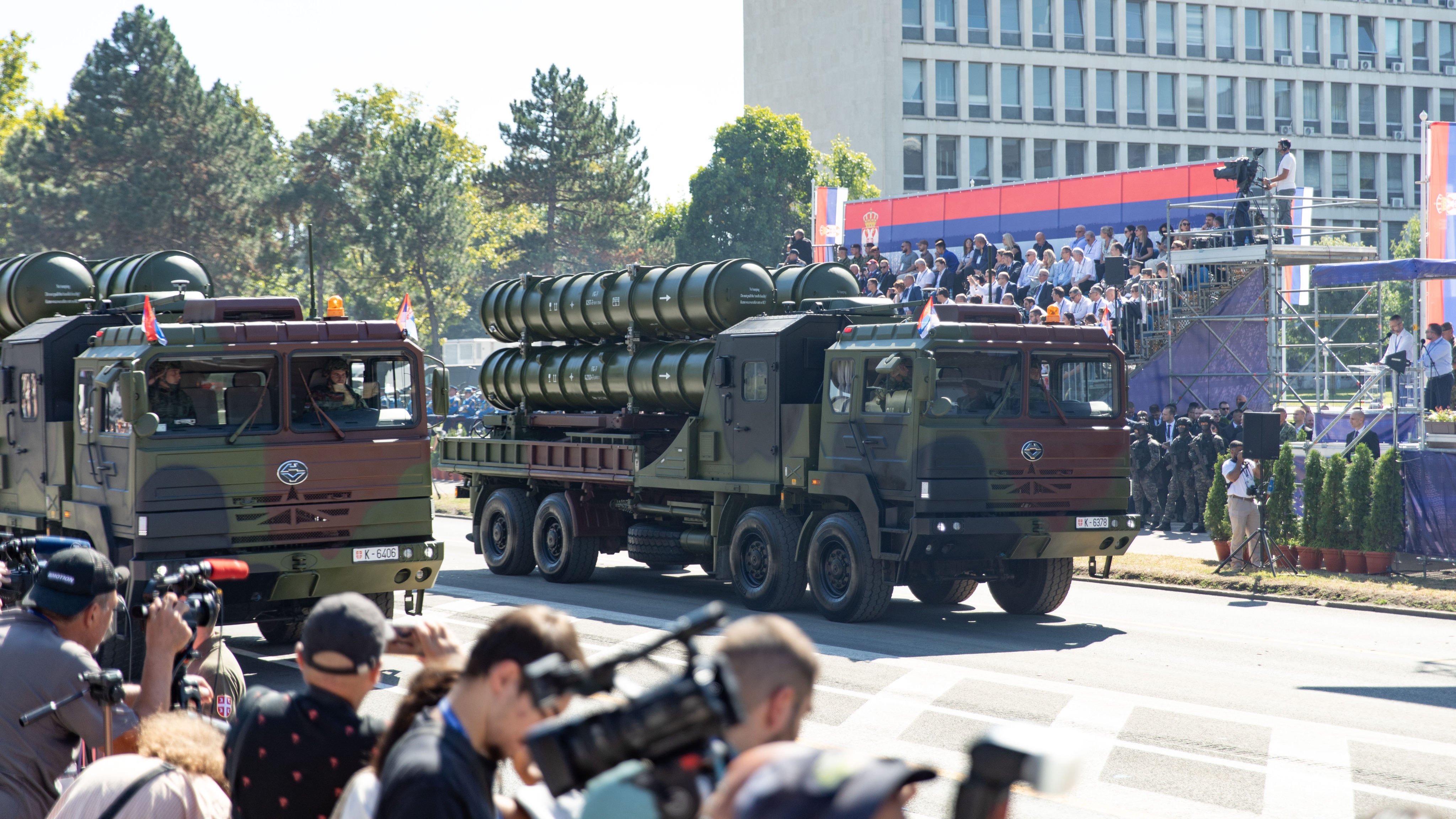 Serbia’s military parade in Belgrade on Saturday brought together about 10,000 personnel and featured some 2,500 pieces of military equipment and machinery, according to the country’s defence ministry. Photo: Xinhua