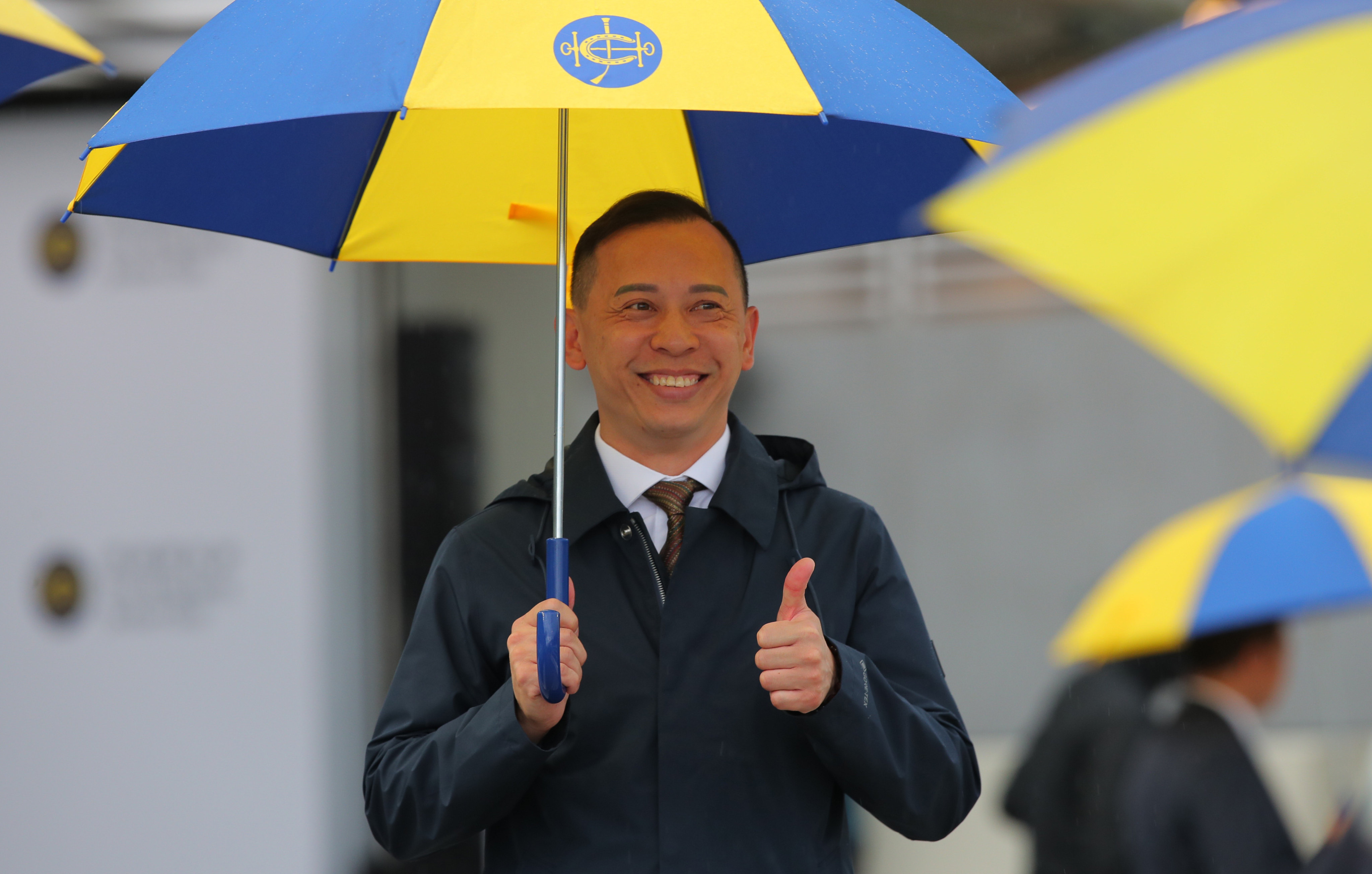 Cody Mo is all smiles after a race-to-race double at Sha Tin. Photos: Kenneth Chan