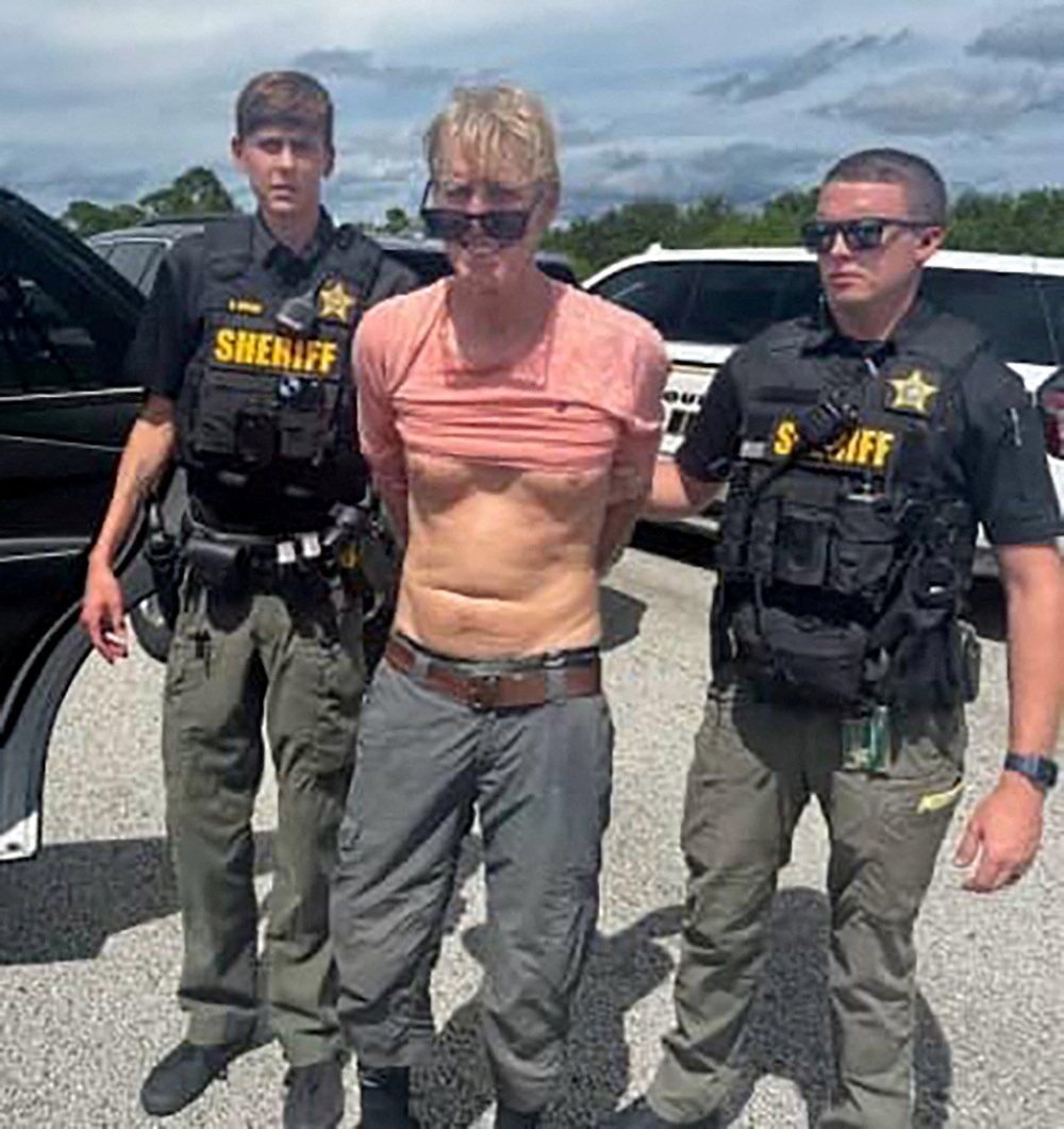 Ryan Routh after his arrest near Palm City, Florida, last year. Routh appeared in court on Monday charged with trying to assassinate US President Donald Trump. Photo: Martin County Sheriff’s Office via Reuters