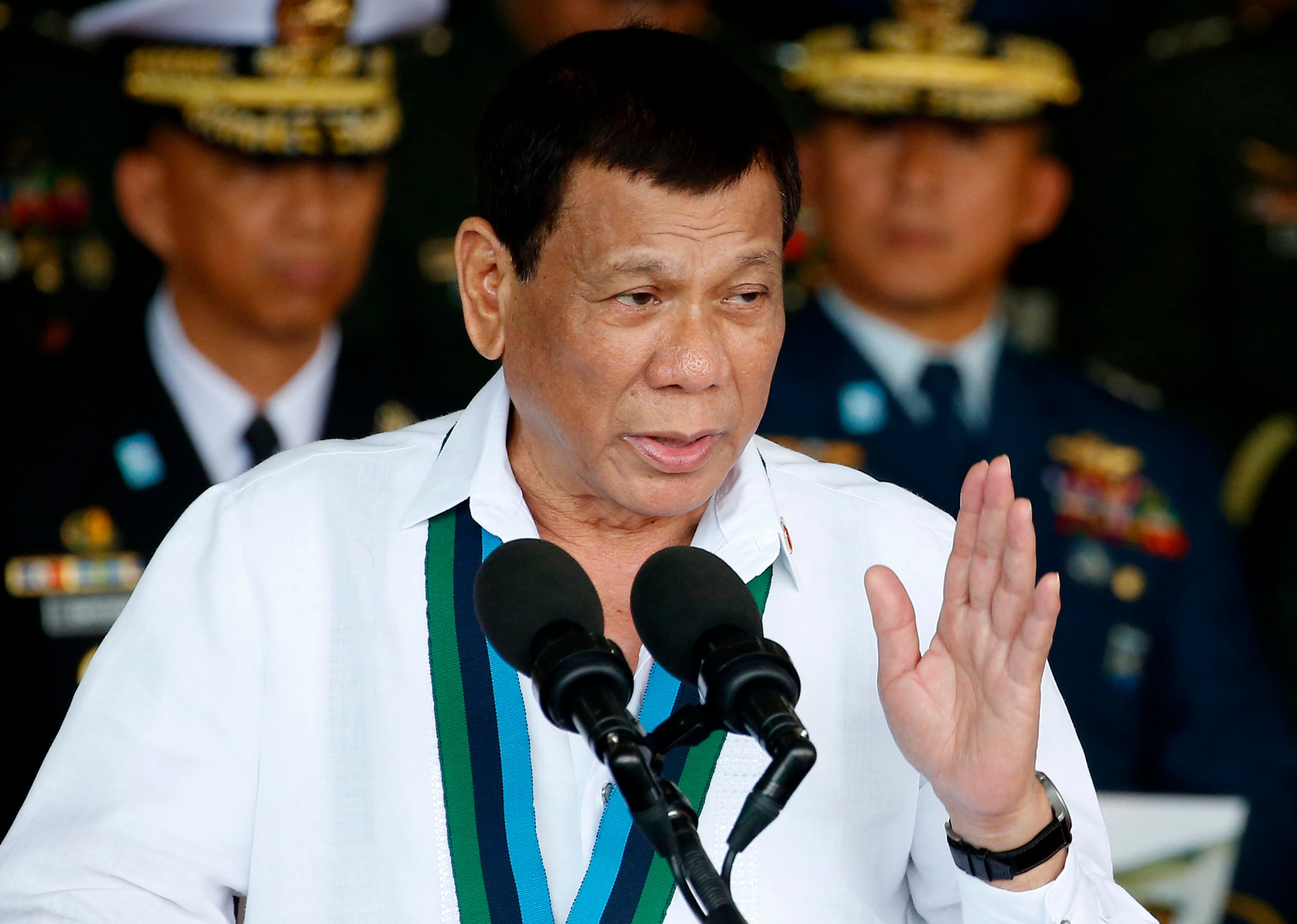 Former Philippine president Rodrigo Duterte. Photo: AP