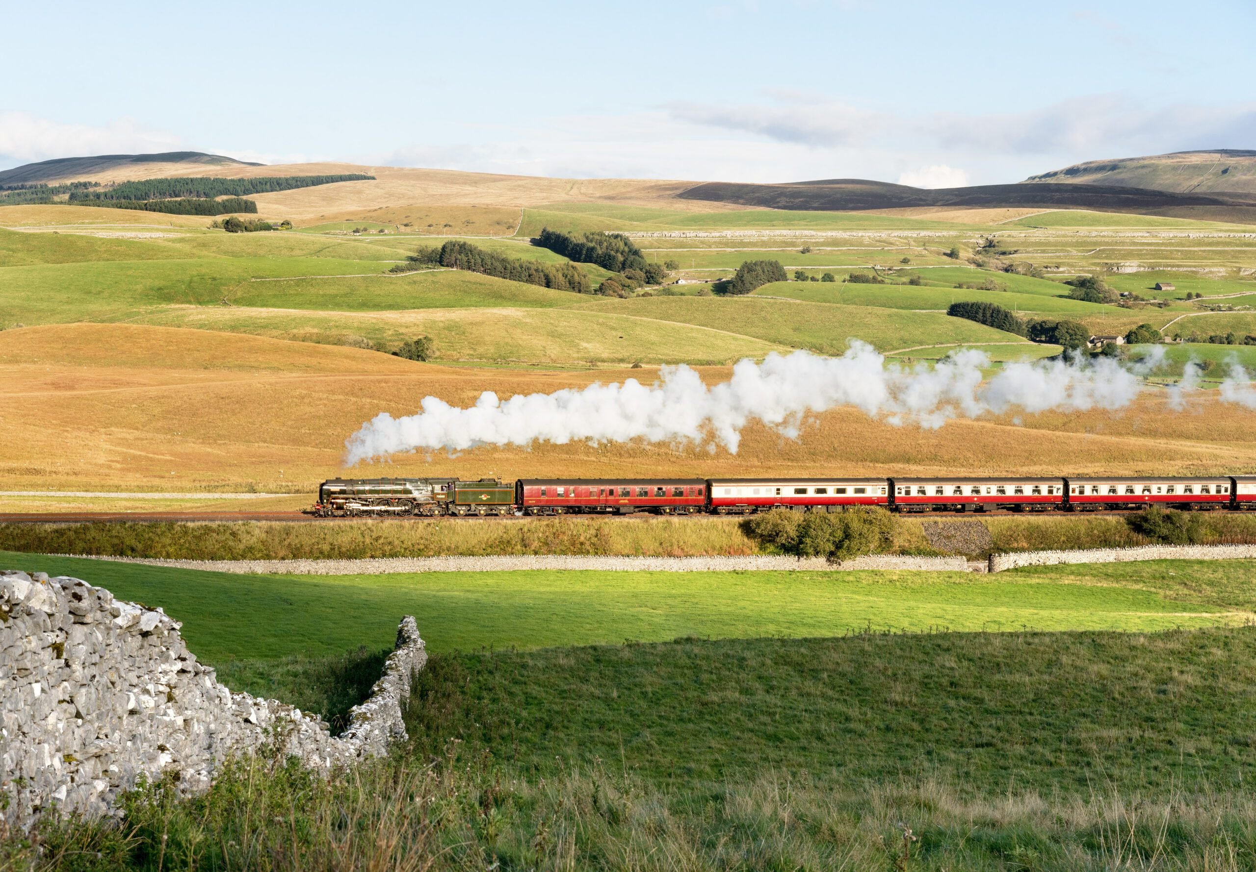Steam Dreams’ Lakes Express takes in northern England’s Lake District. Photo: Stream Dreams