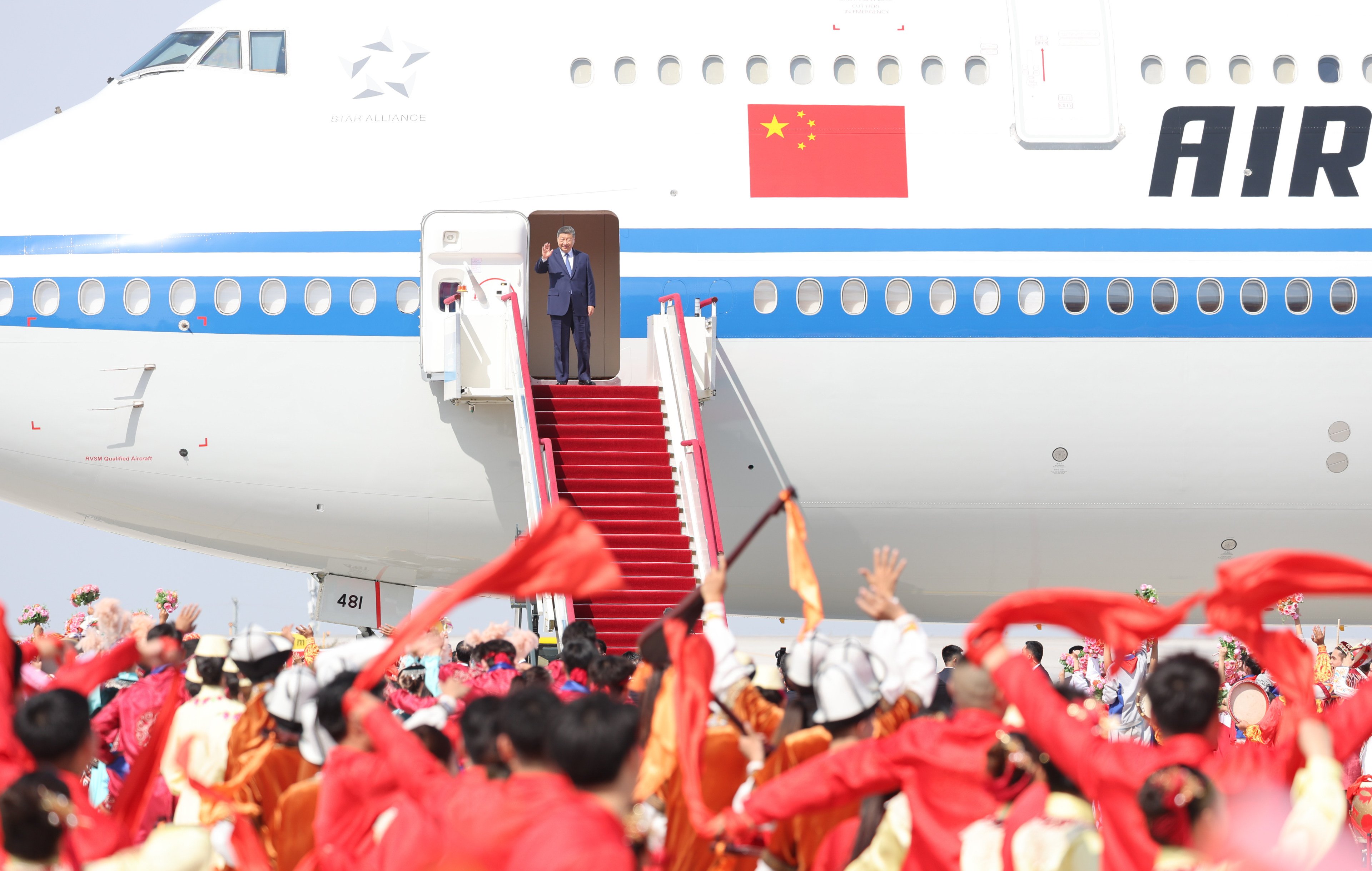 Xi Jinping is first Chinese president to attend Xinjiang anniversary celebration. Photo: Xinhua