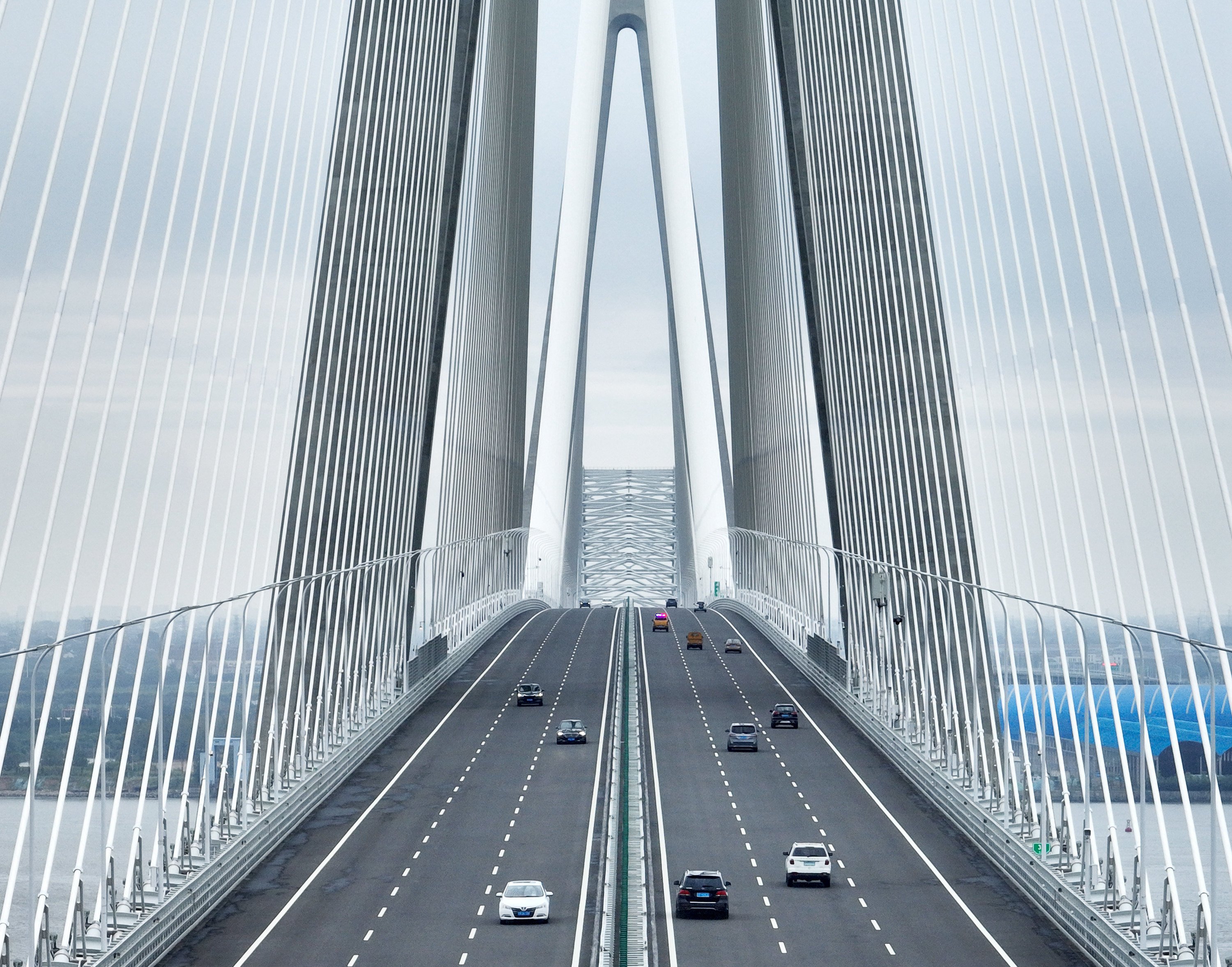 The Changtai Yangtze River Bridge started operating on Tuesday, September 9. Photo: Xinhua