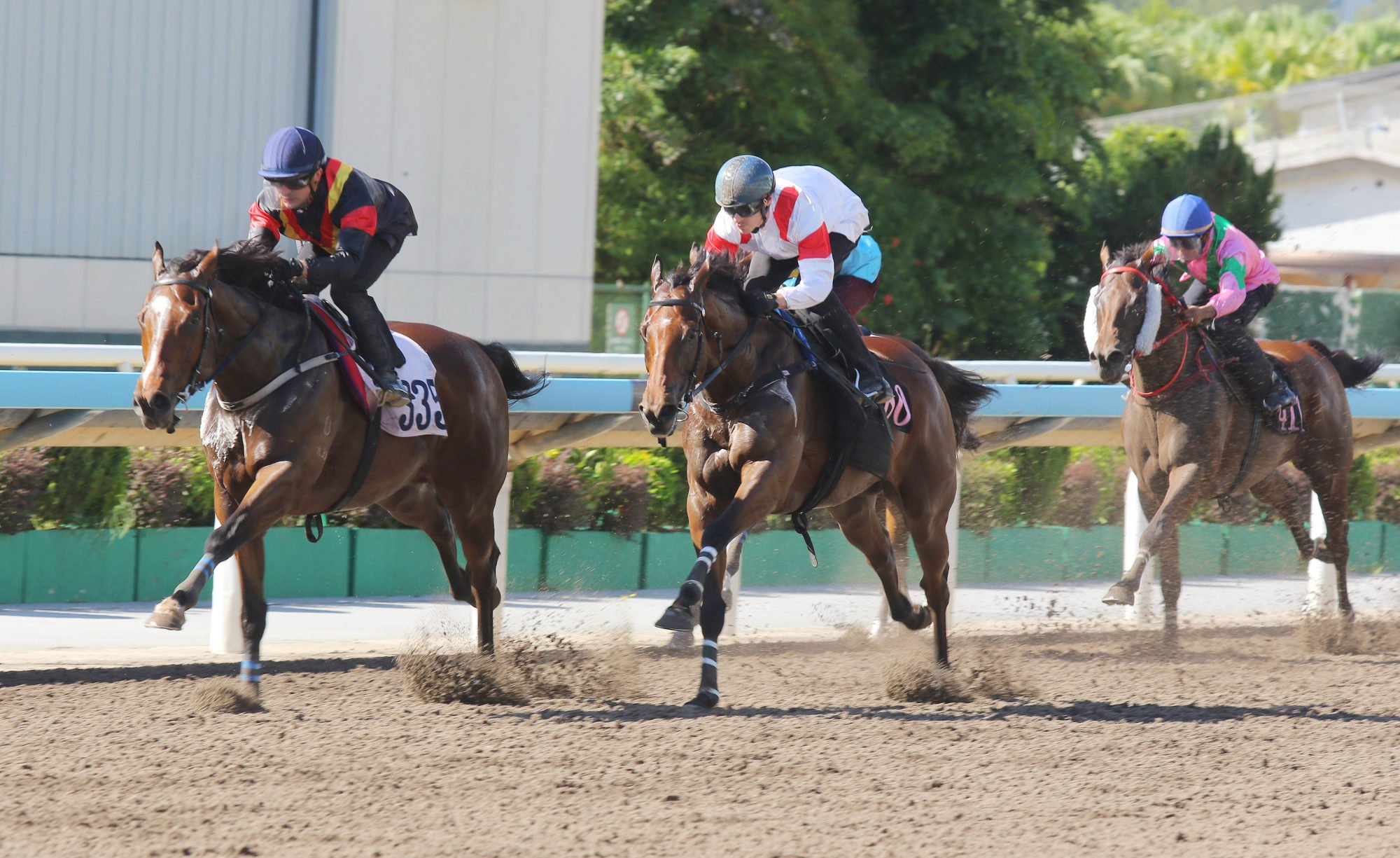 Blazing Wukong (left) trials under Andrea Atzeni at Sha Tin this month.