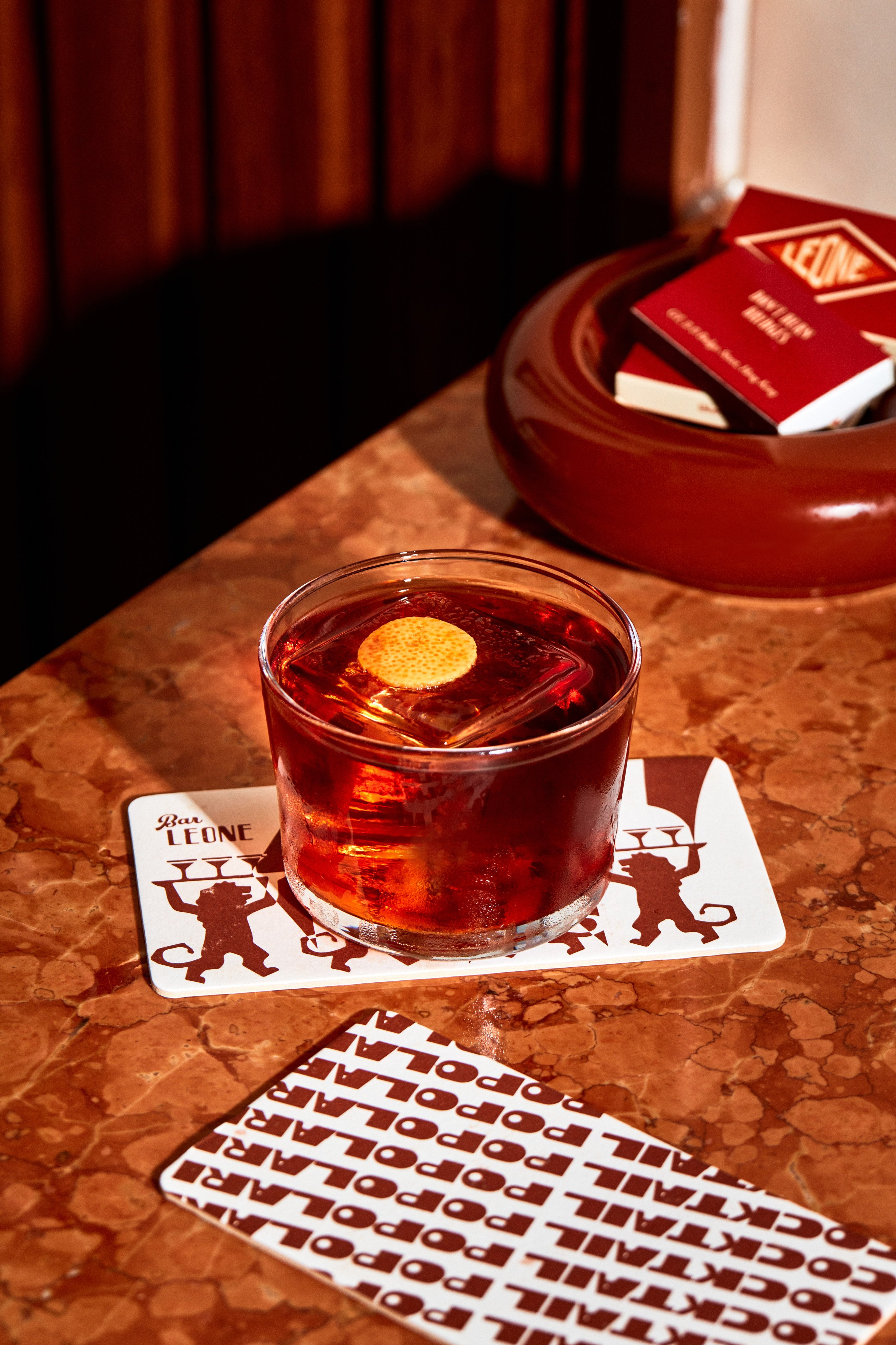 The Fig Leaf Negroni at Bar Leone in Hong Kong. Photo: Handout