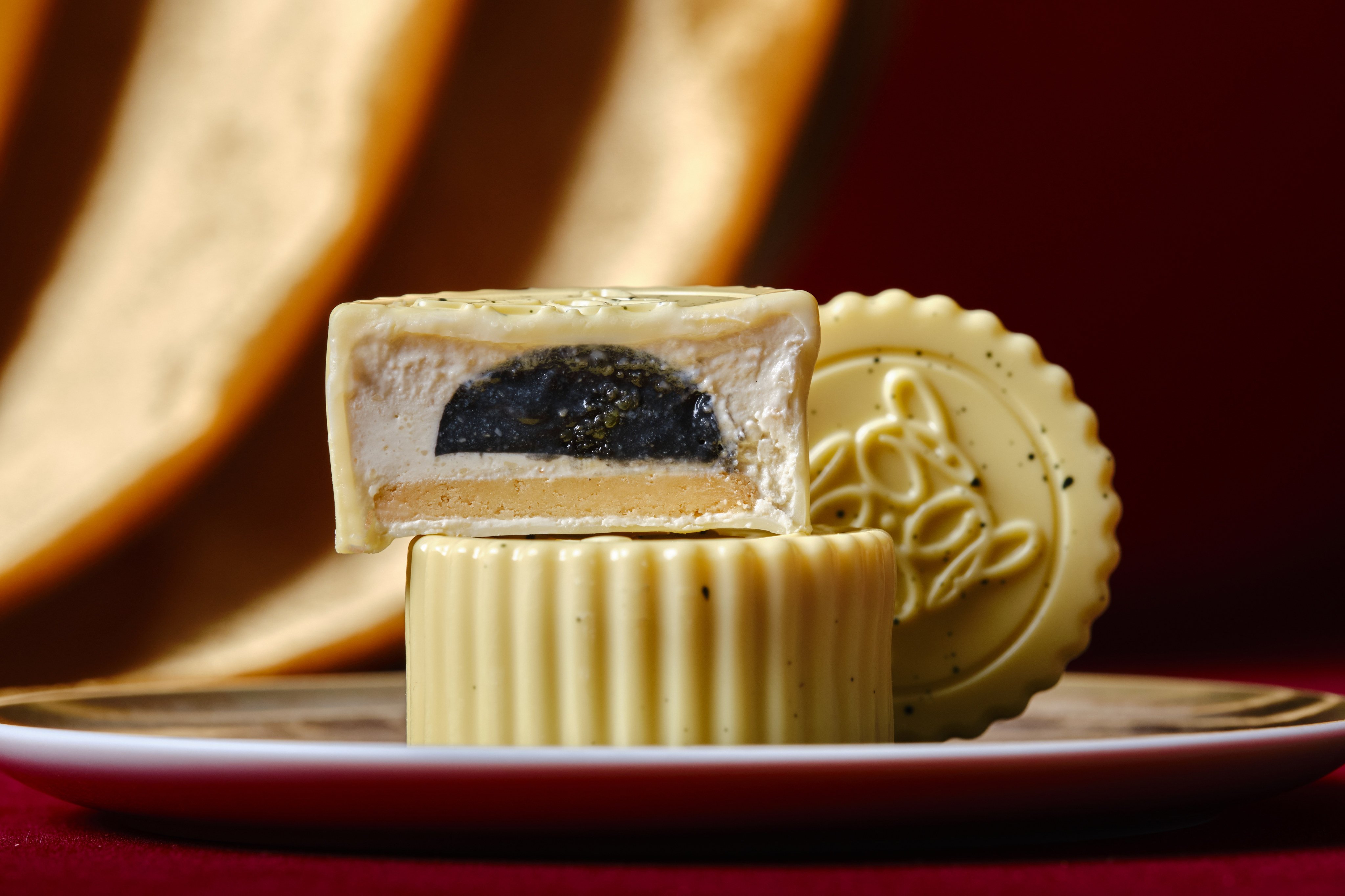 Caviar cheese mooncakes from Caviar Cakery in collaboration with Roucou. This decadent creation was one of three that Post staff sampled ahead of the Mid-Autumn Festival 2025. Photo: Roucou