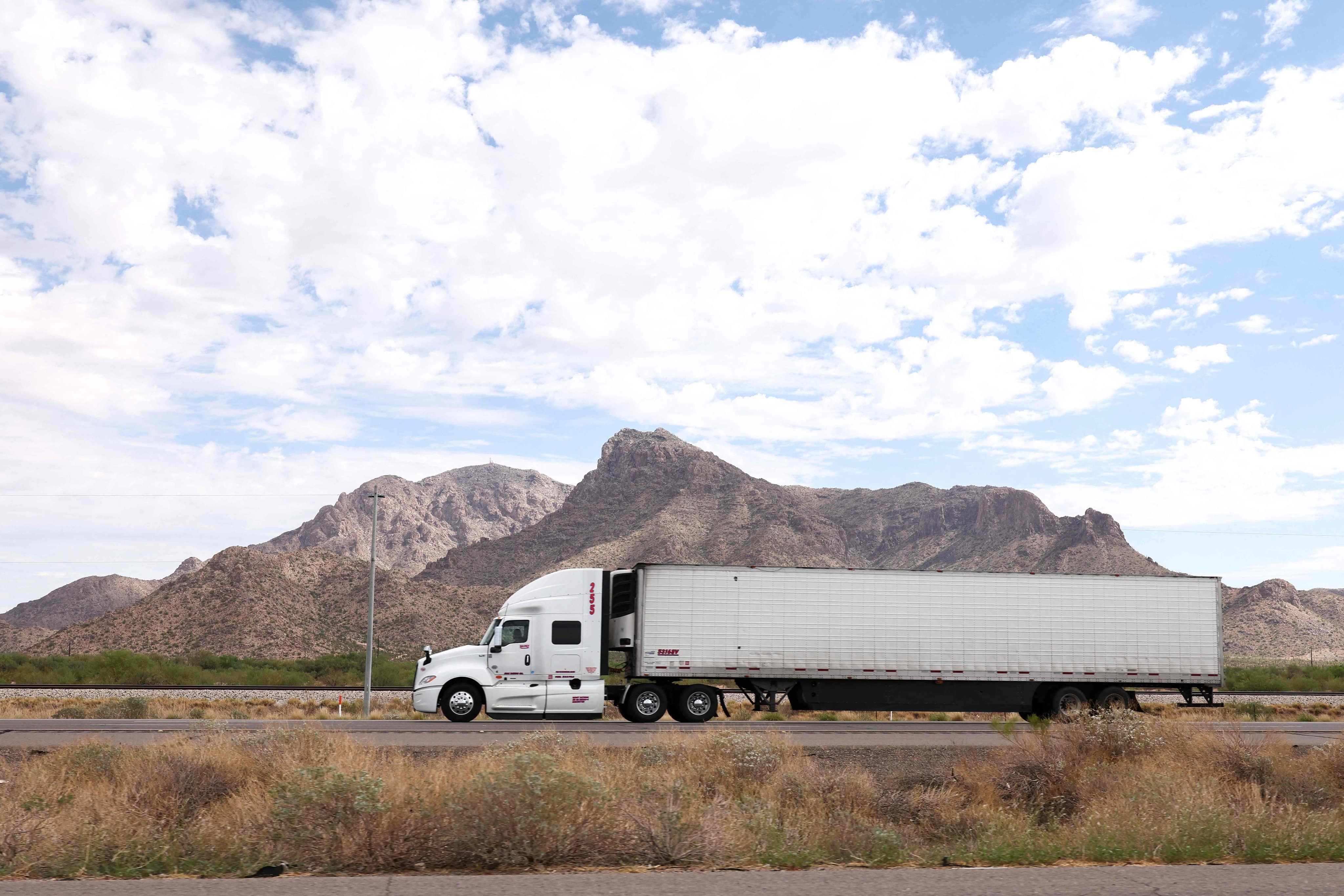 President Donald Trump said the US will impose 25 per cent tariffs on imported heavy-duty trucks. Photo: AFP