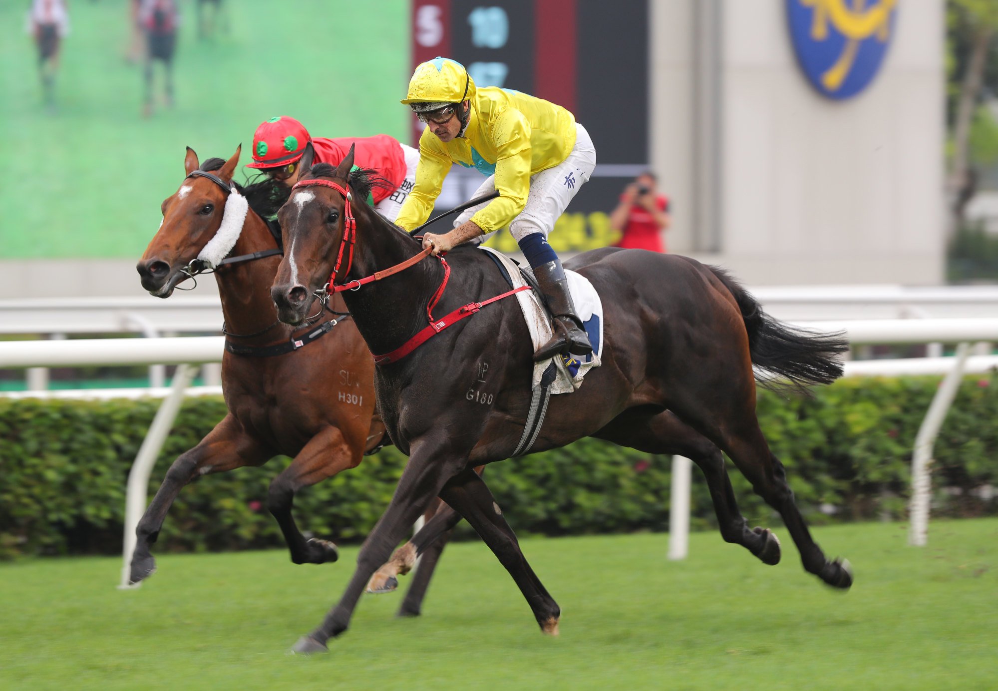 Lucky Sweynesse wins last year’s Sprint Cup at Sha Tin. Lucky Sweynesse wins last year’s Sprint Cup at Sha Tin.