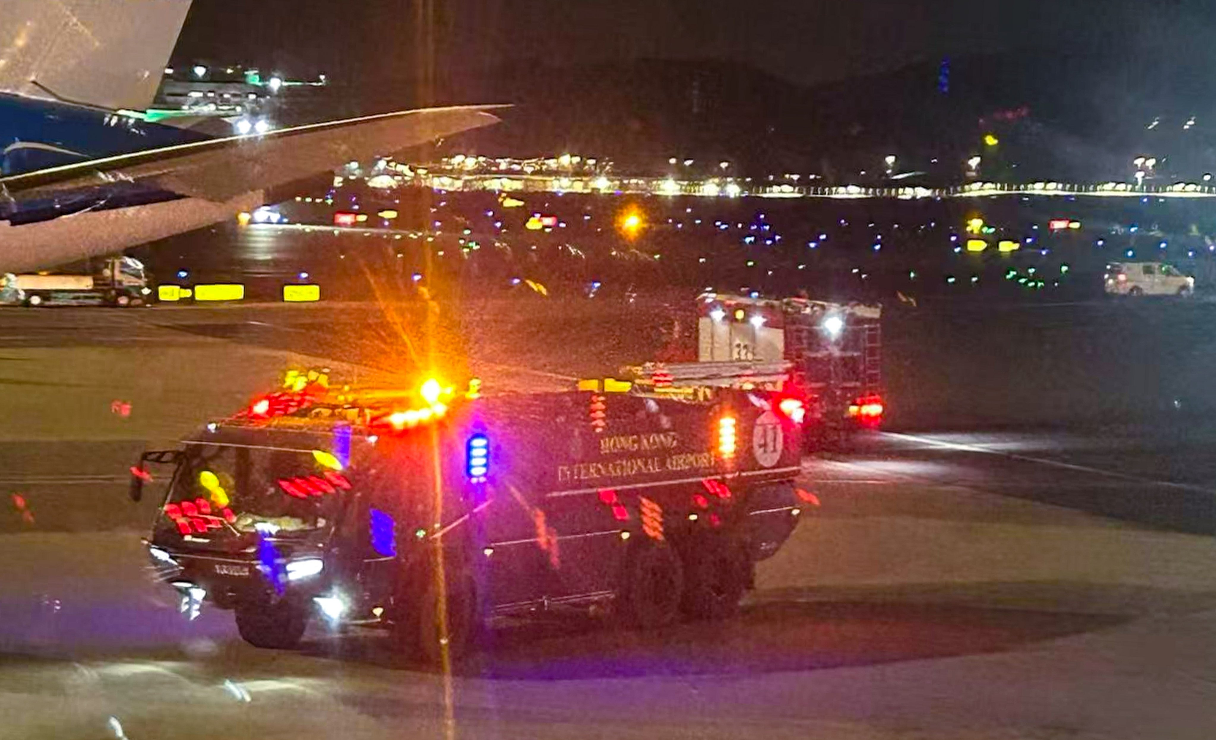 Flight CX331 landed in Hong Kong just before 8.30pm on Friday. Photo: Handout