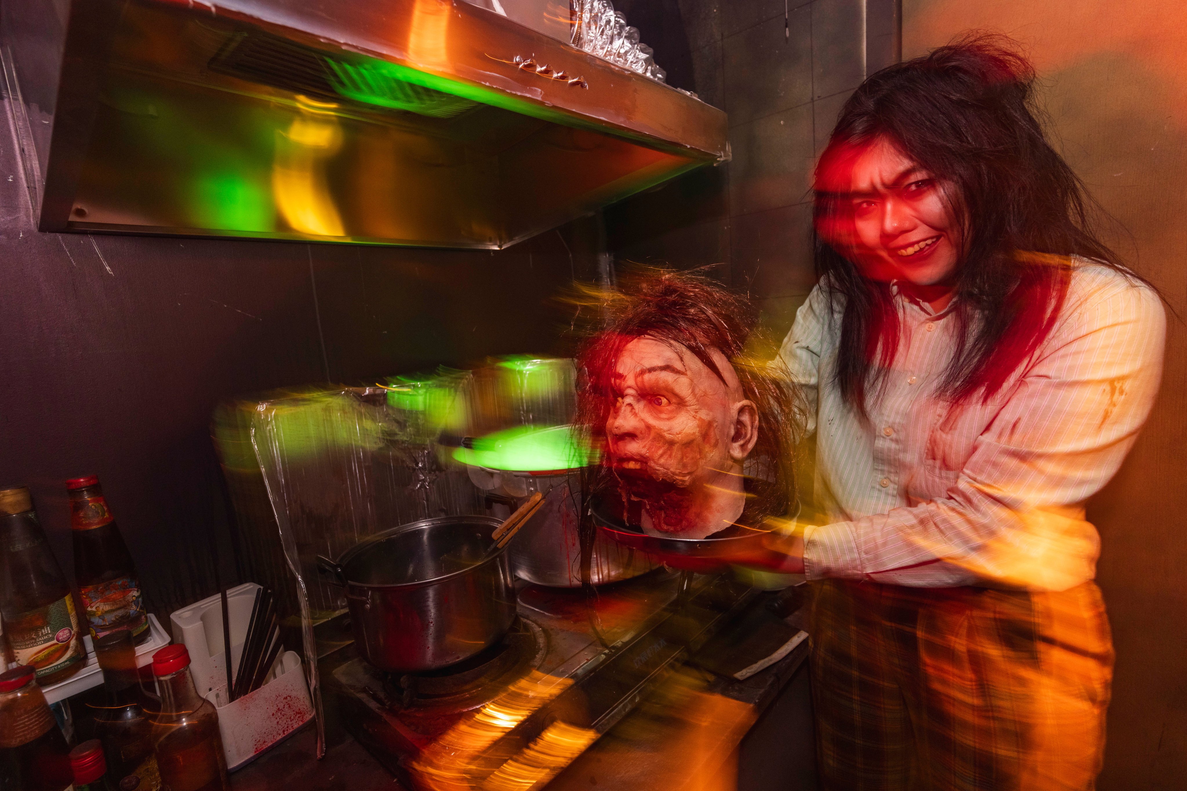 Ocean Park has modified a controversial Halloween installation after public concerns over its possible association with the Abby Choi murder case. Photo: Handout