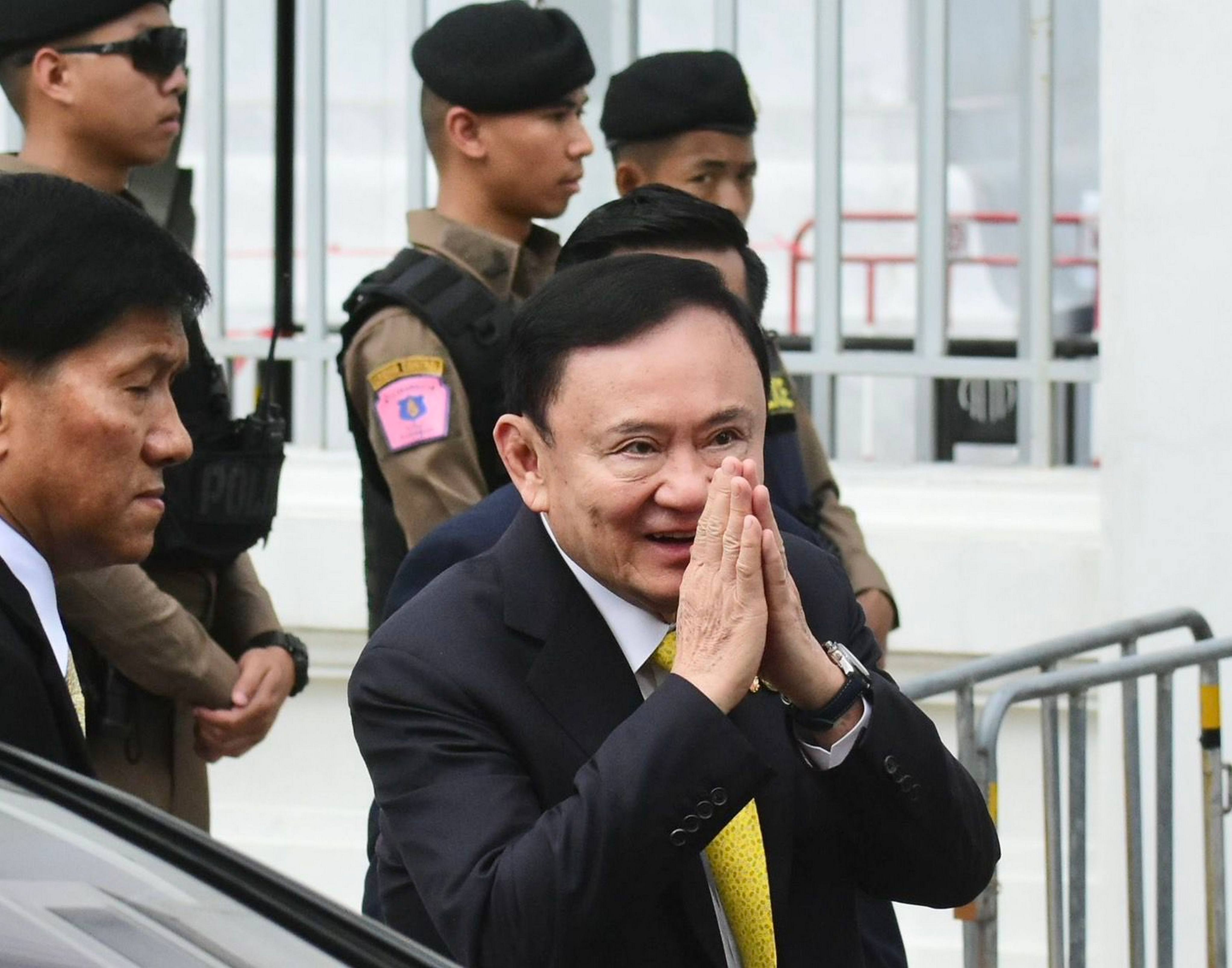 Former Thai PM Thaksin Shinawatra arrives at the Supreme Court in Bangkok on September 9, 2025. Photo: Xinhua
