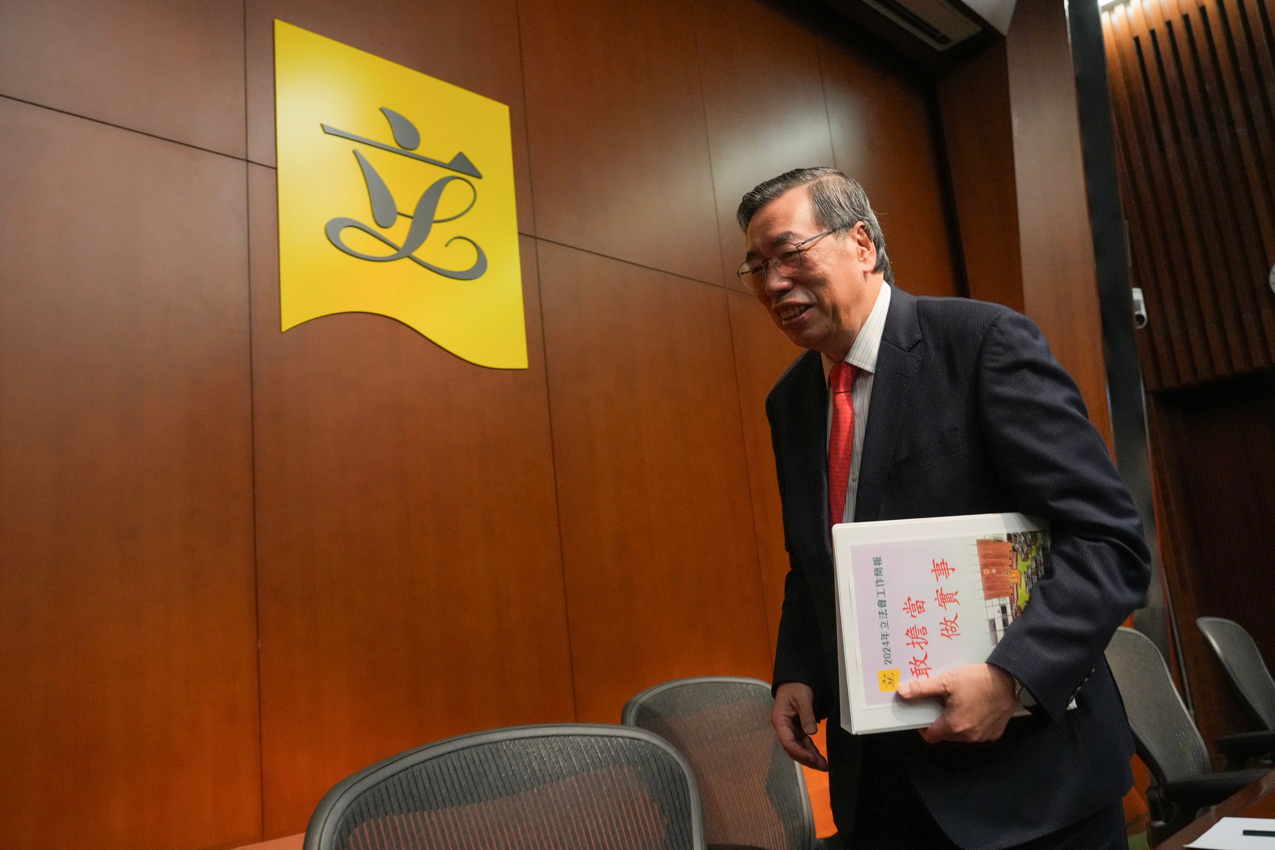 Andrew Leung says he will not seek re-election in December. Photo: May Tse
