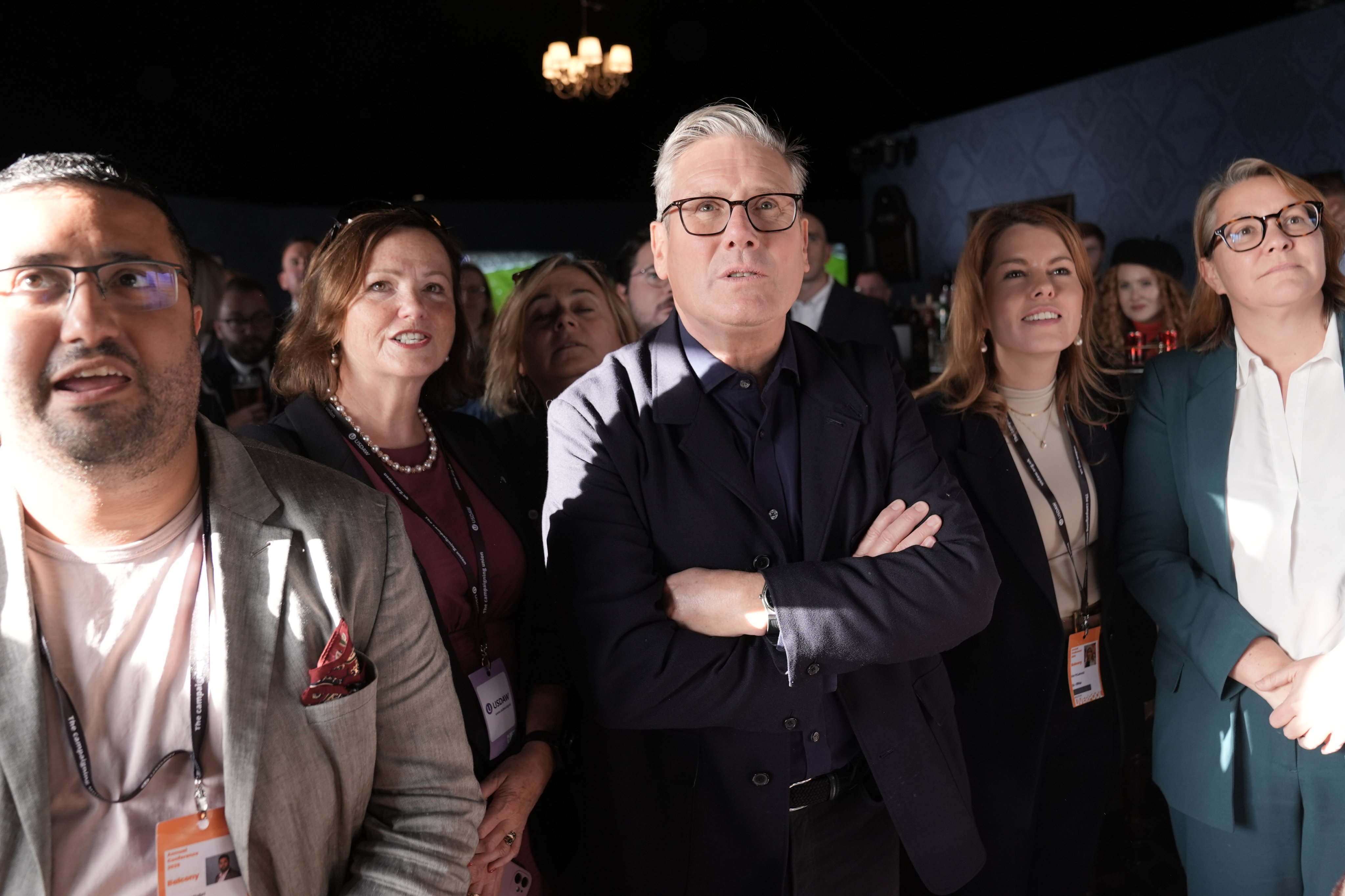 UK Prime Minister Sir Keir Starmer, centre. Photo: PA Wire / dpa