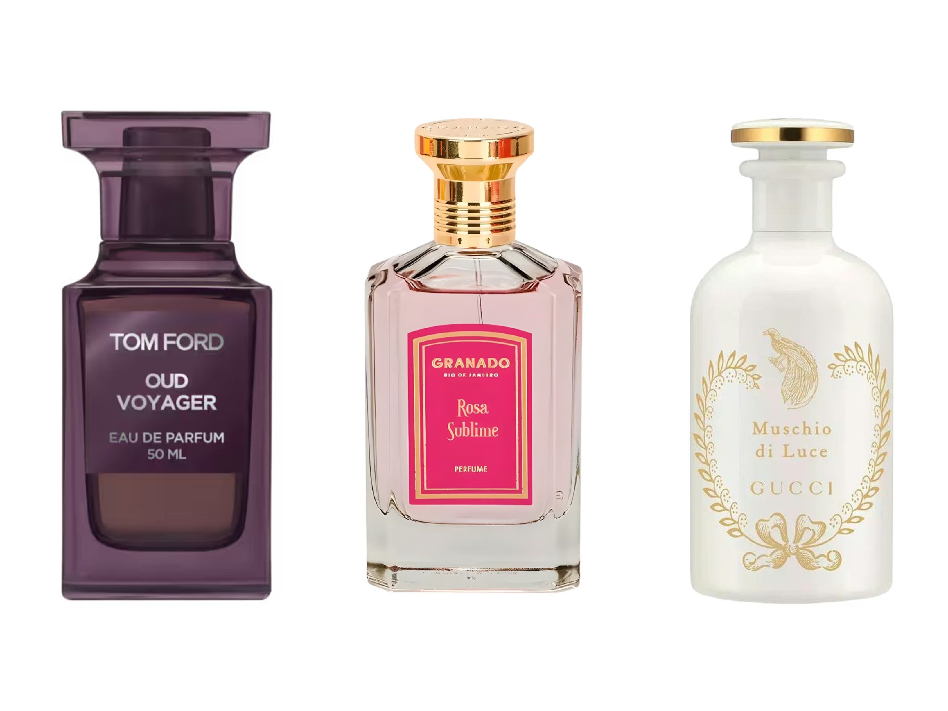 New scents from Tom Ford, Granado and Gucci this autumn. Photos: Handout; Fragrantica