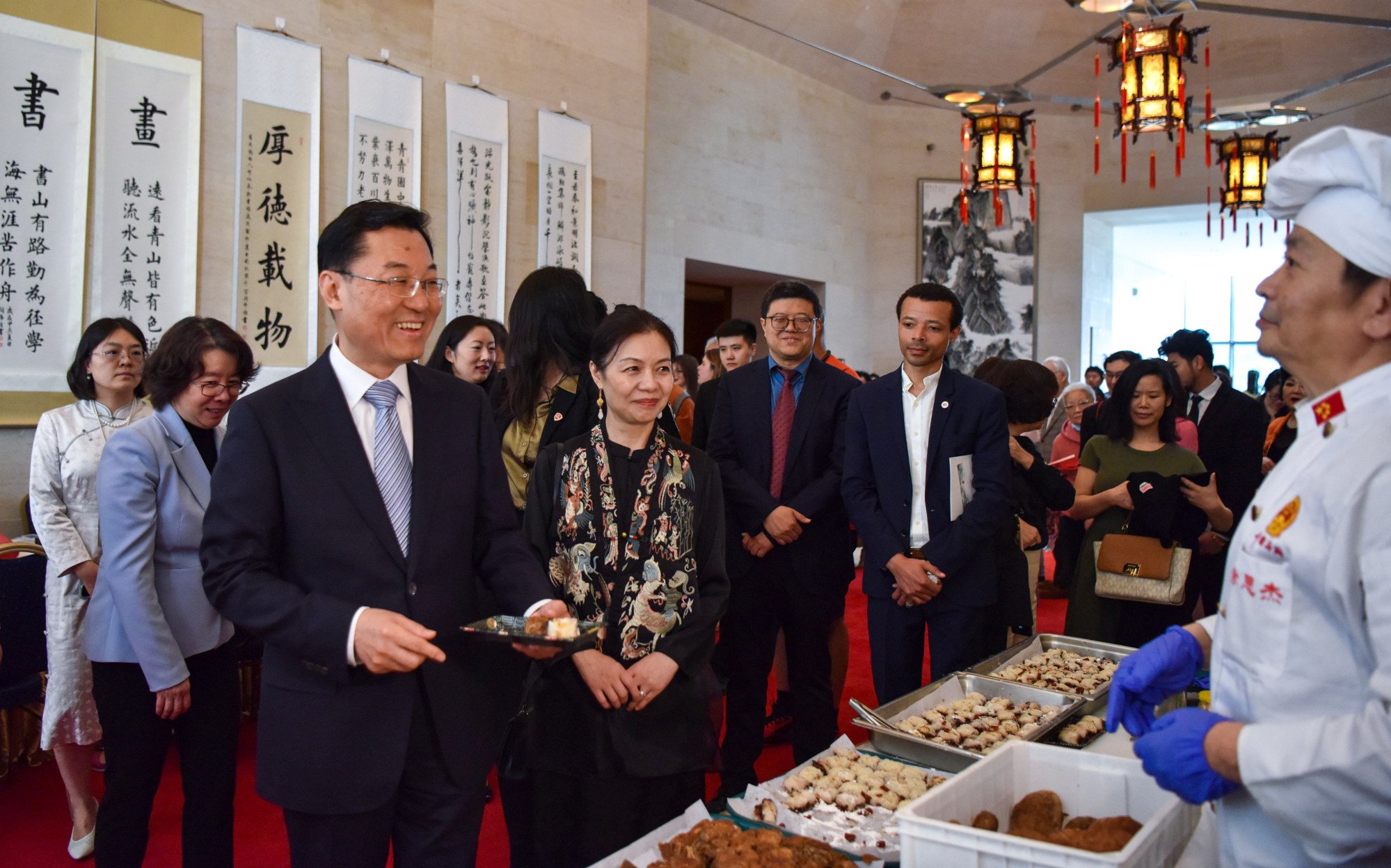 Xie Feng at a Traditional Chinese Medicine (TCM) open day event hosted by the Chinese embassy in Washington in April. Photo: handout Xie Feng at a Traditional Chinese Medicine (TCM) open day event hosted by the Chinese embassy in Washington in April. Photo: handout