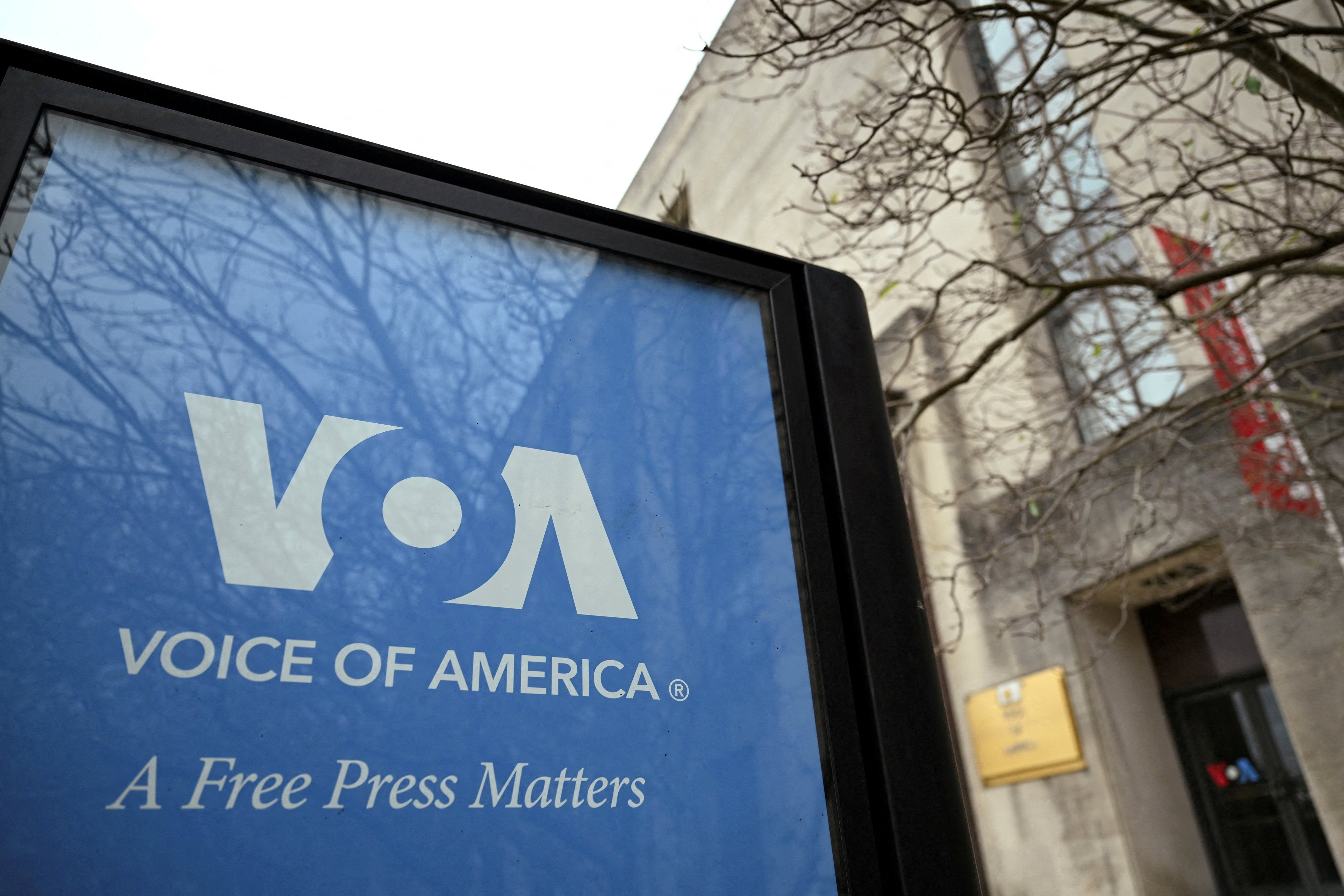 A view of the Voice of America building in Washington, which operates in almost 50 languages. Photo: Reuters