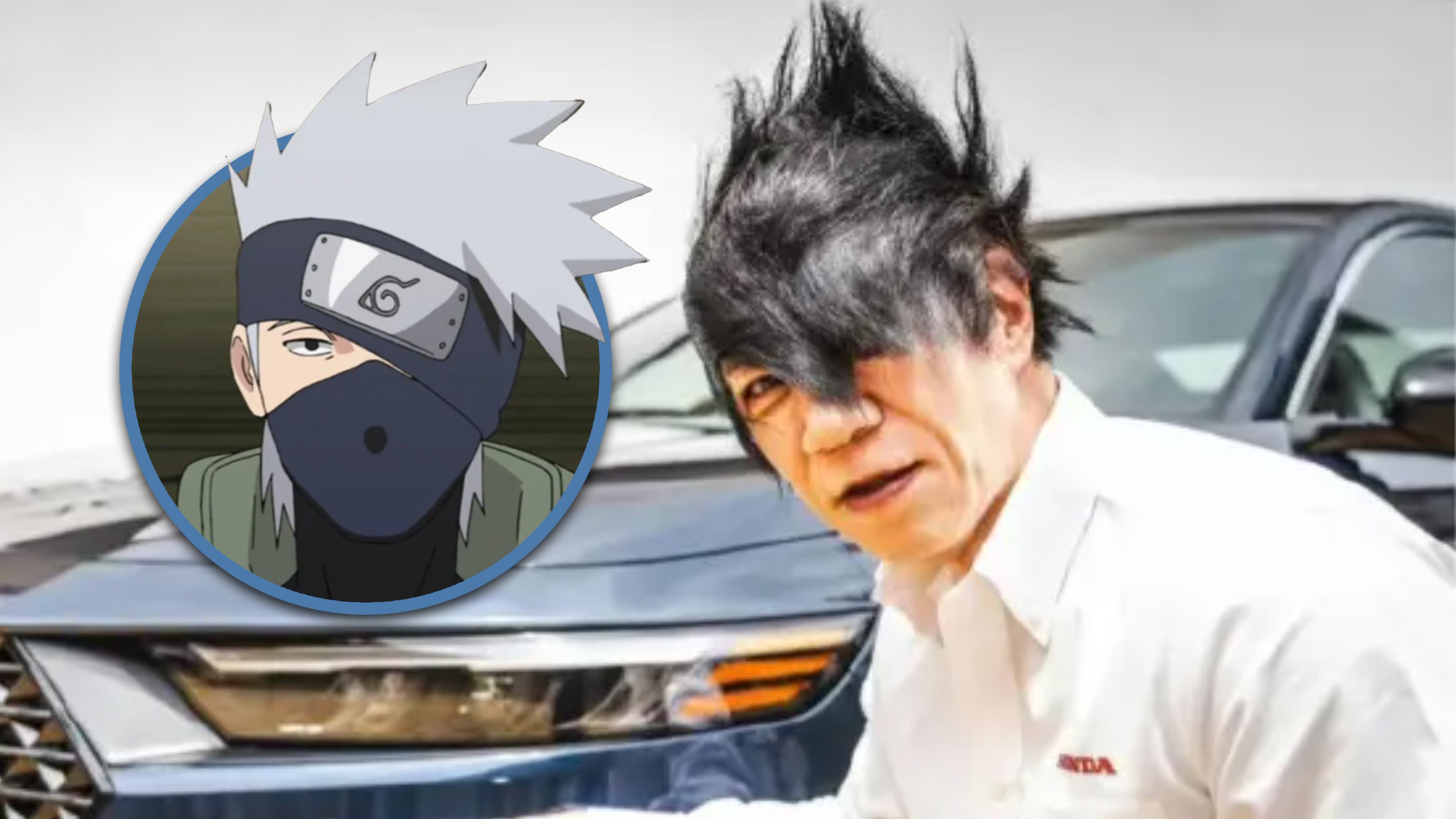 A Japanese car engineer recently went viral for his anime-inspired hairstyle and is known to hold more than 250 patents. Photo: SCMP composite/RedNote/Bilibili