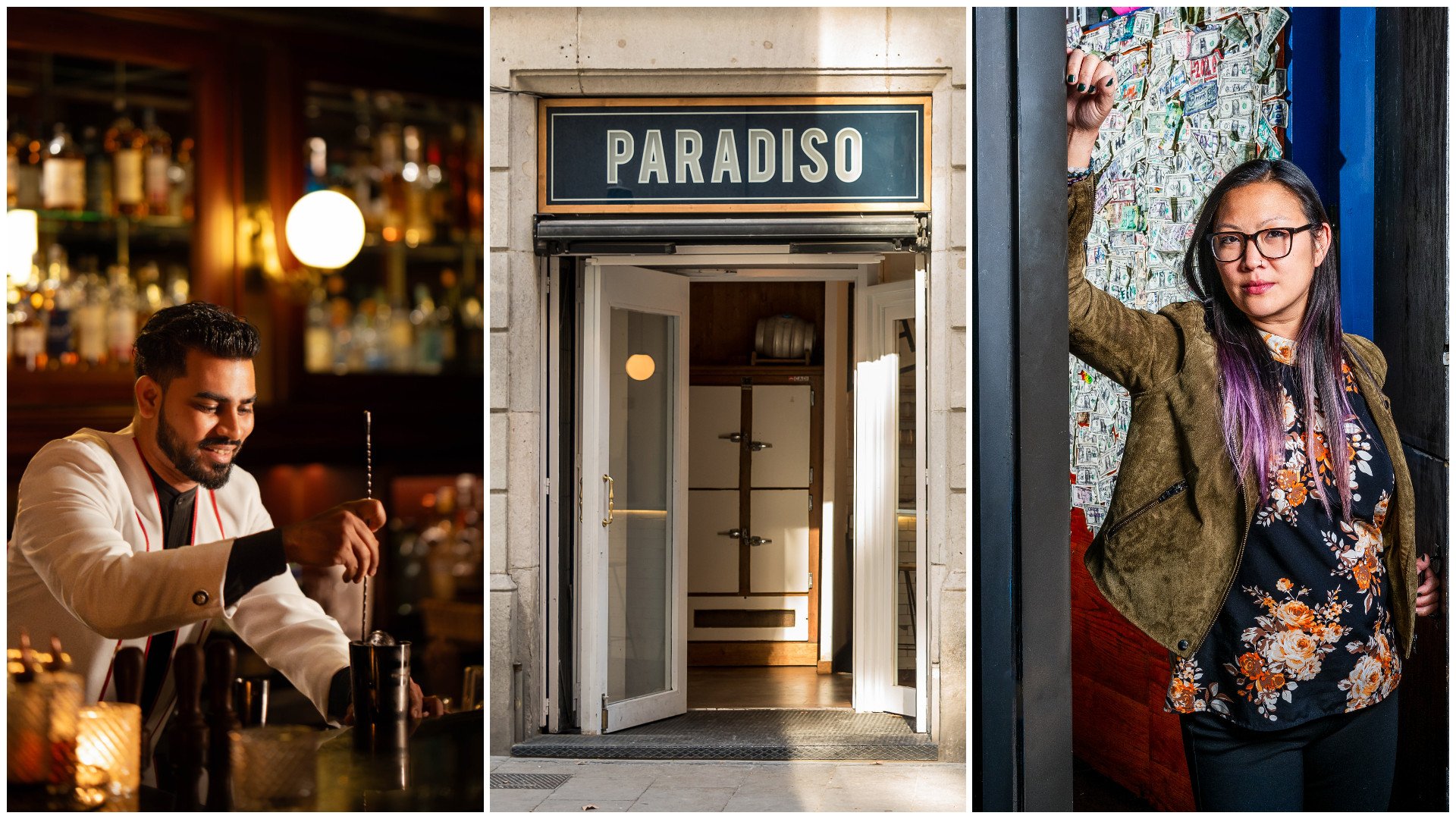 Next week is rife with world-class guest shifts as (from right to left) Rajib Mukherjee represents ZLB23 in Bengaluru at Mostly Harmless on October 7; Lobster Bar hosts Paradiso on the same day; and Christine Kim of Washington DC’s Service Bar appears at St Regis Bar Hong Kong on October 6. Photos: Handout