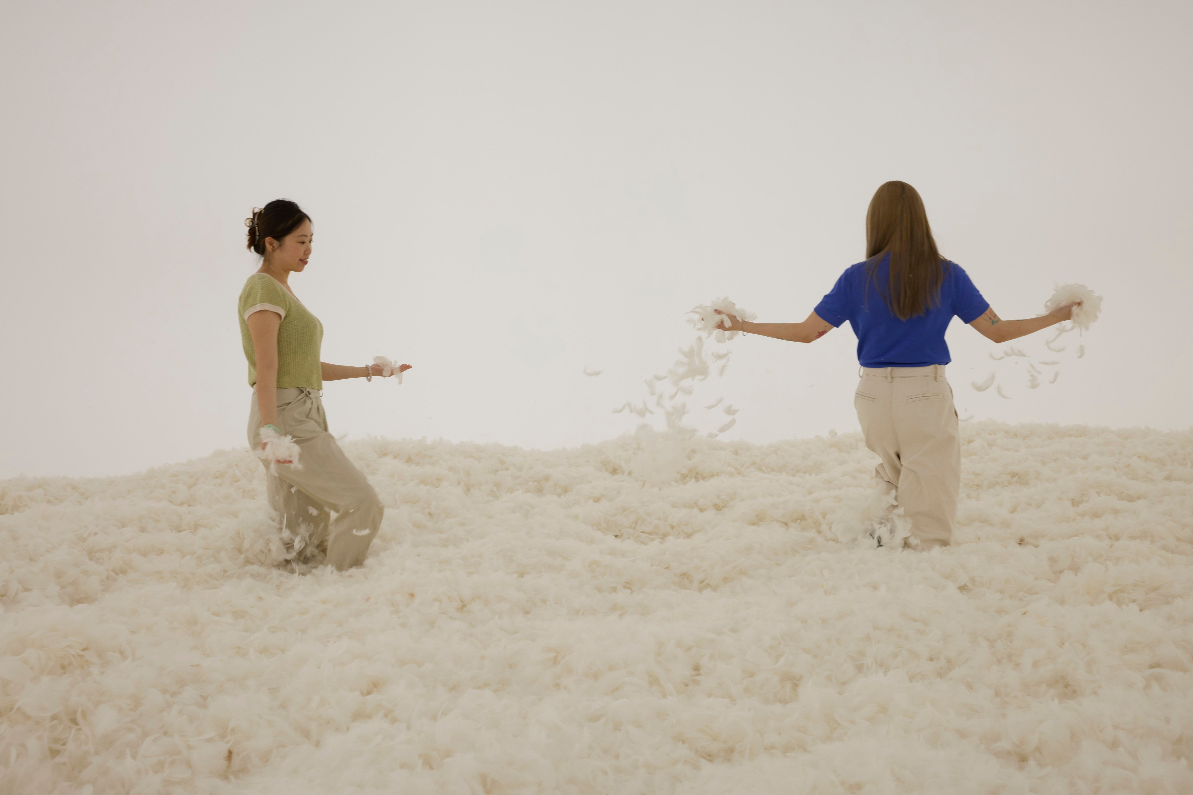 Judy Chicago’s Feather Room (1966) has been reconstructed for the exhibition “Dream Rooms: Environments by Women Artists 1950s-Now”, running now at the M+ museum in Hong Kong. Photo: Lok Cheng/M+