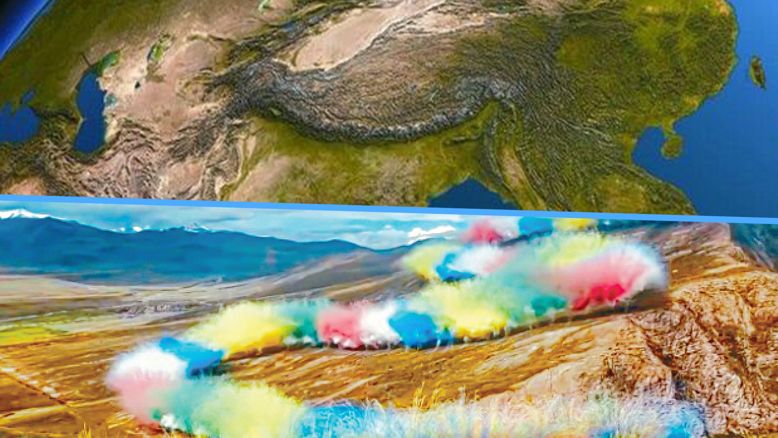 A Chinese artist and the outdoor brand Arc’teryx have faced a backlash for igniting fireworks in the Himalayas in violation of feng shui. Photo: SCMP composite/RedNote/163.com